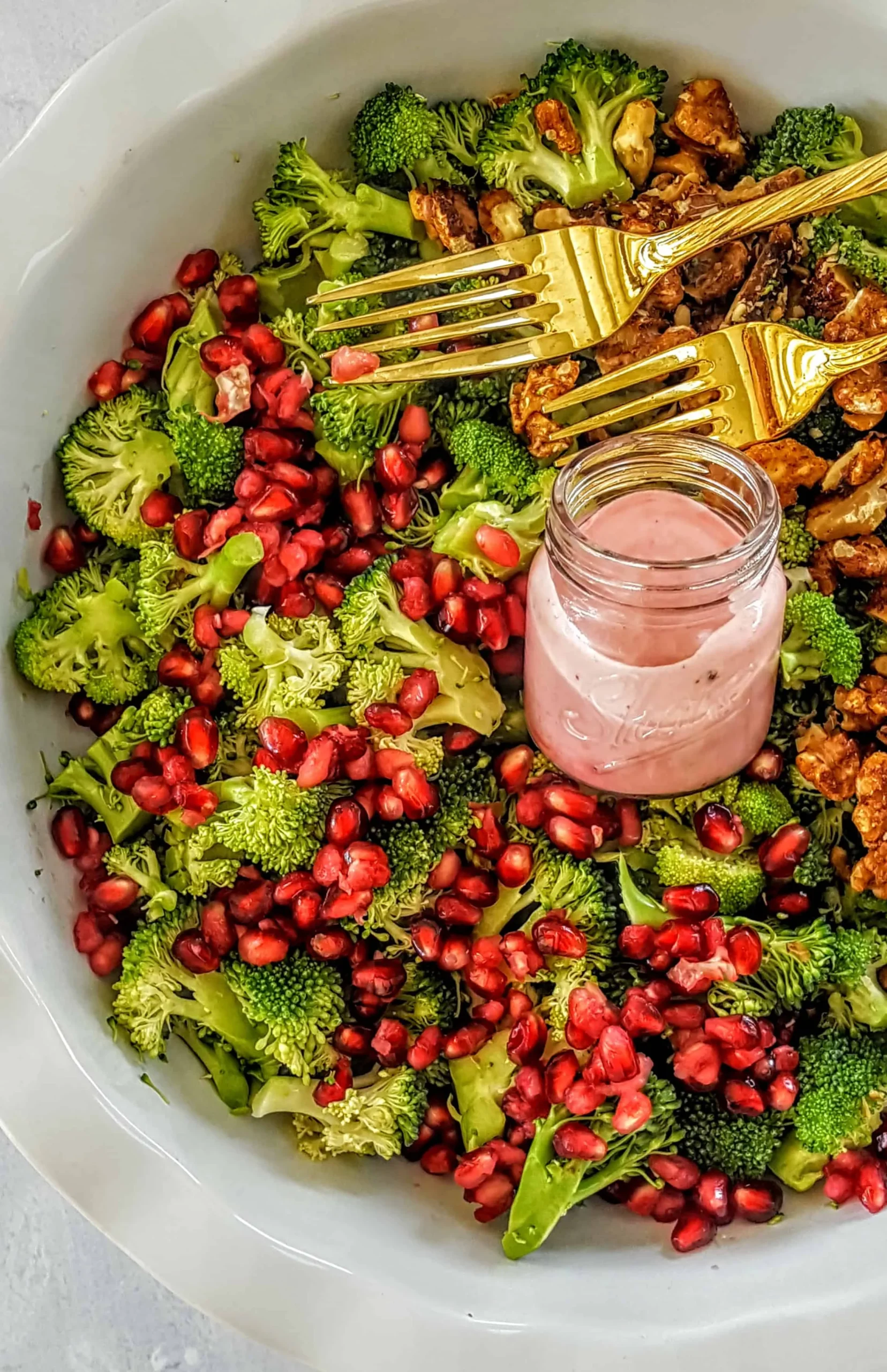 Broccoli and Pomegranate Salad
