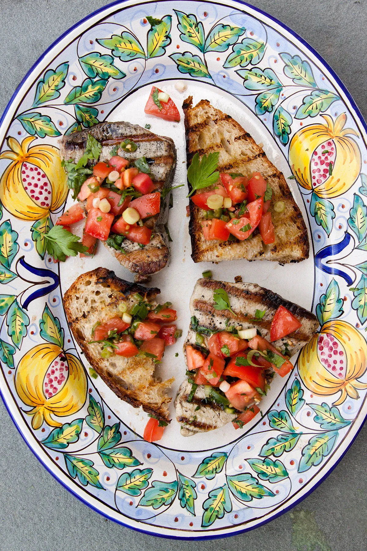 Broiled Fresh Tuna with Salsa