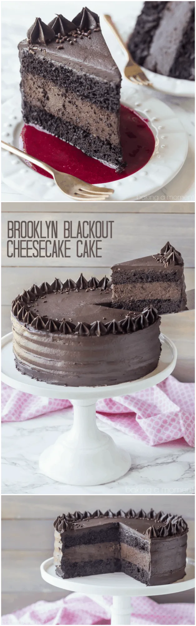 Brooklyn Blackout Cheesecake Cake