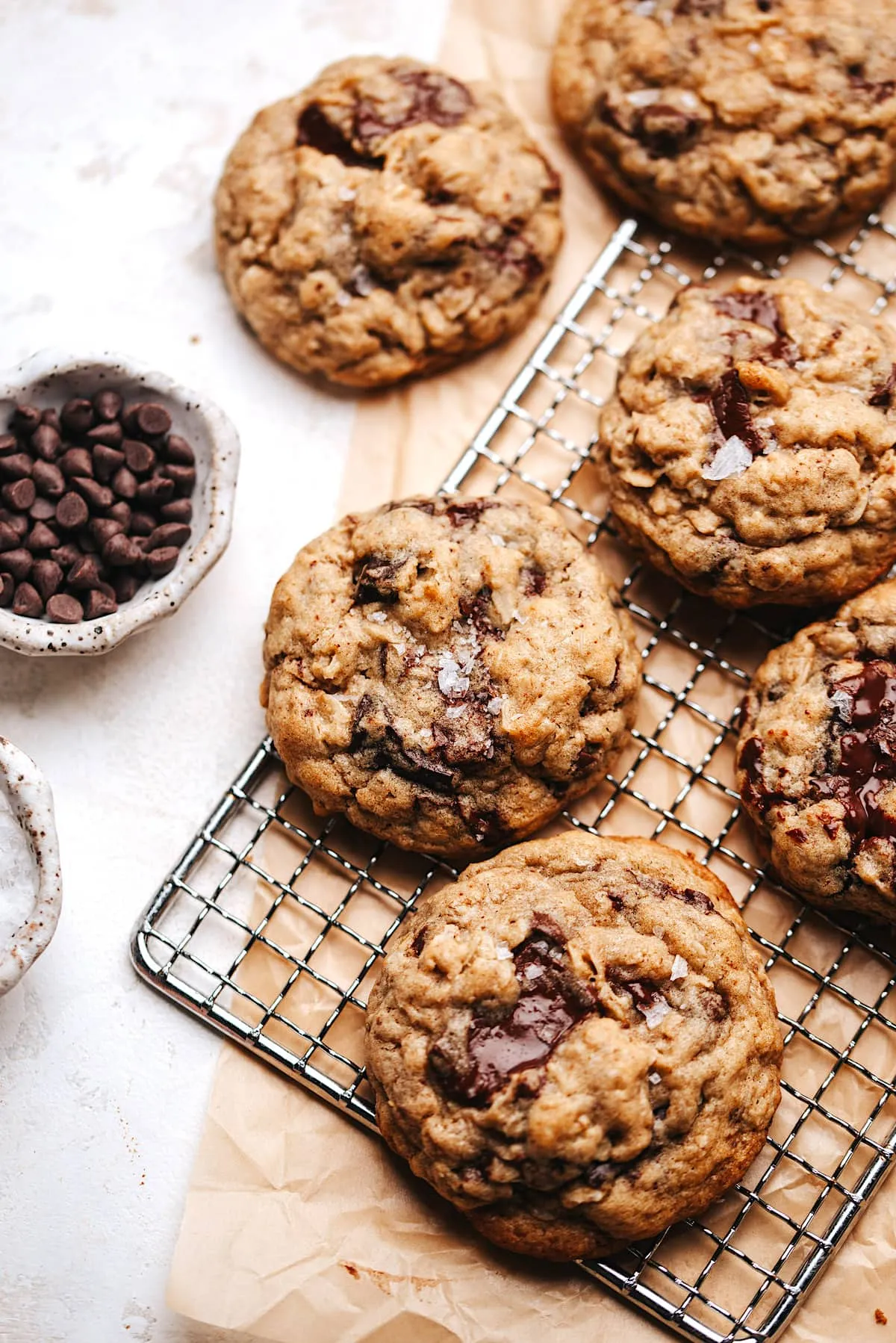 Brown Butter Oatmeal Sandwich Cookies with Chocolate Ganache