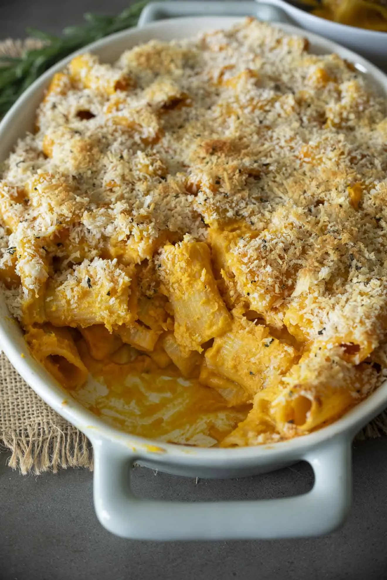 Brown Butter Sweet Potato Baked Pasta