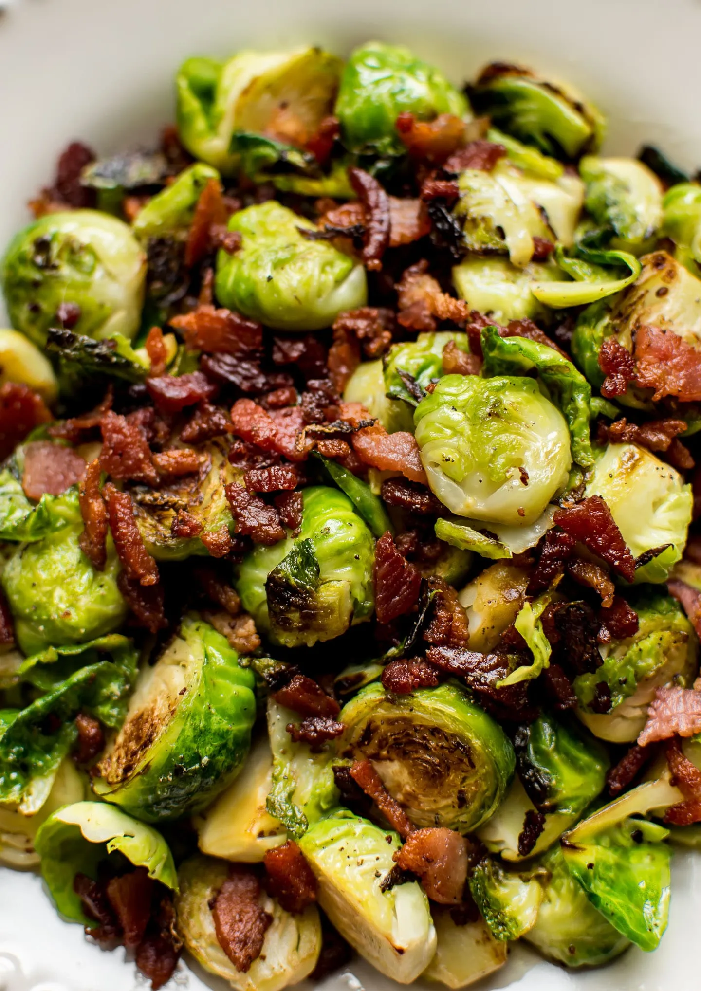 Brussel Sprouts Sautéed with Bacon