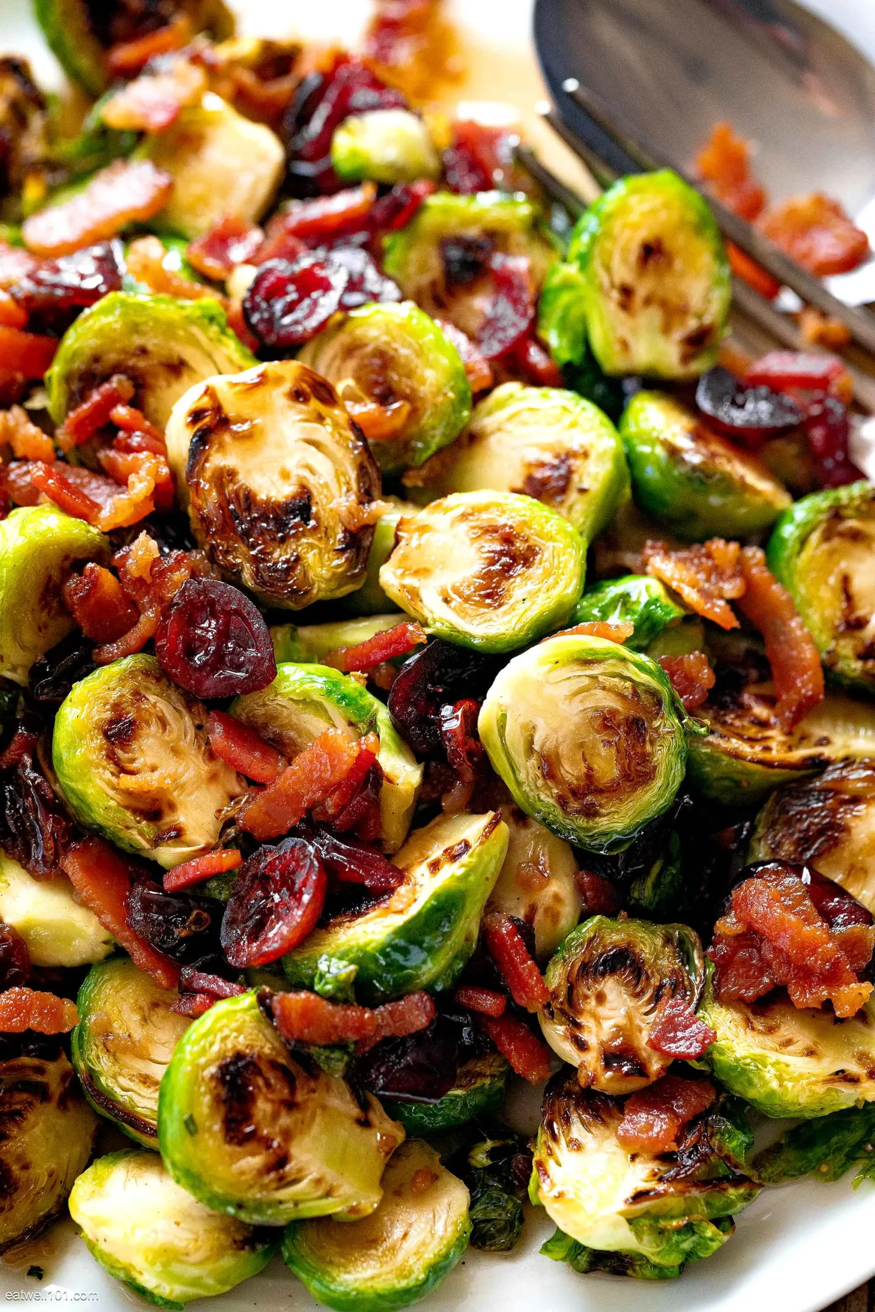 Brussels Sprouts with Bacon and Cranberries
