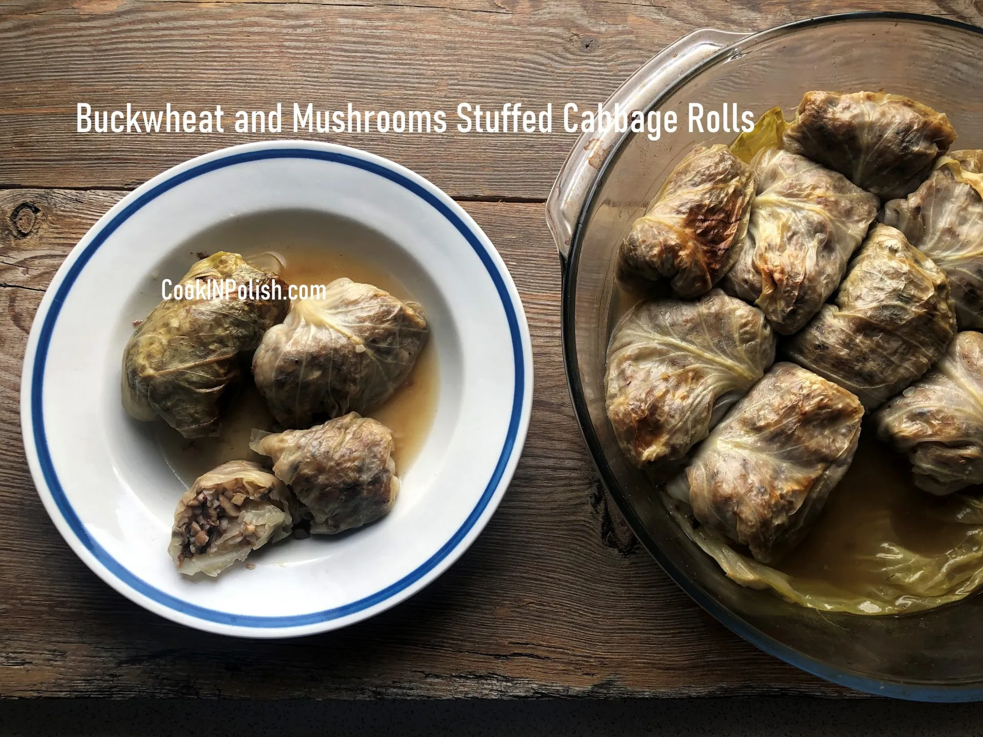 Buckwheat Mushroom Cabbage Rolls