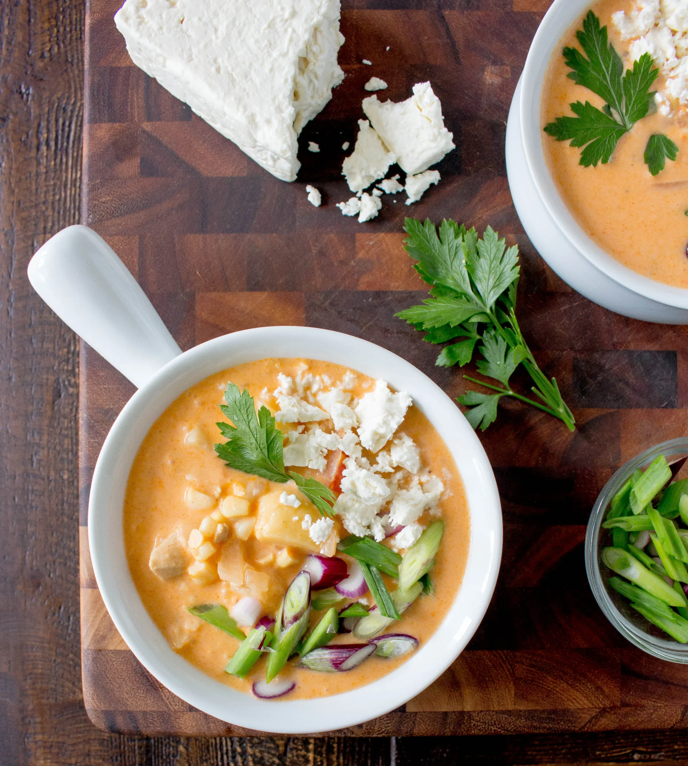 Buffalo Chicken Corn Chowder