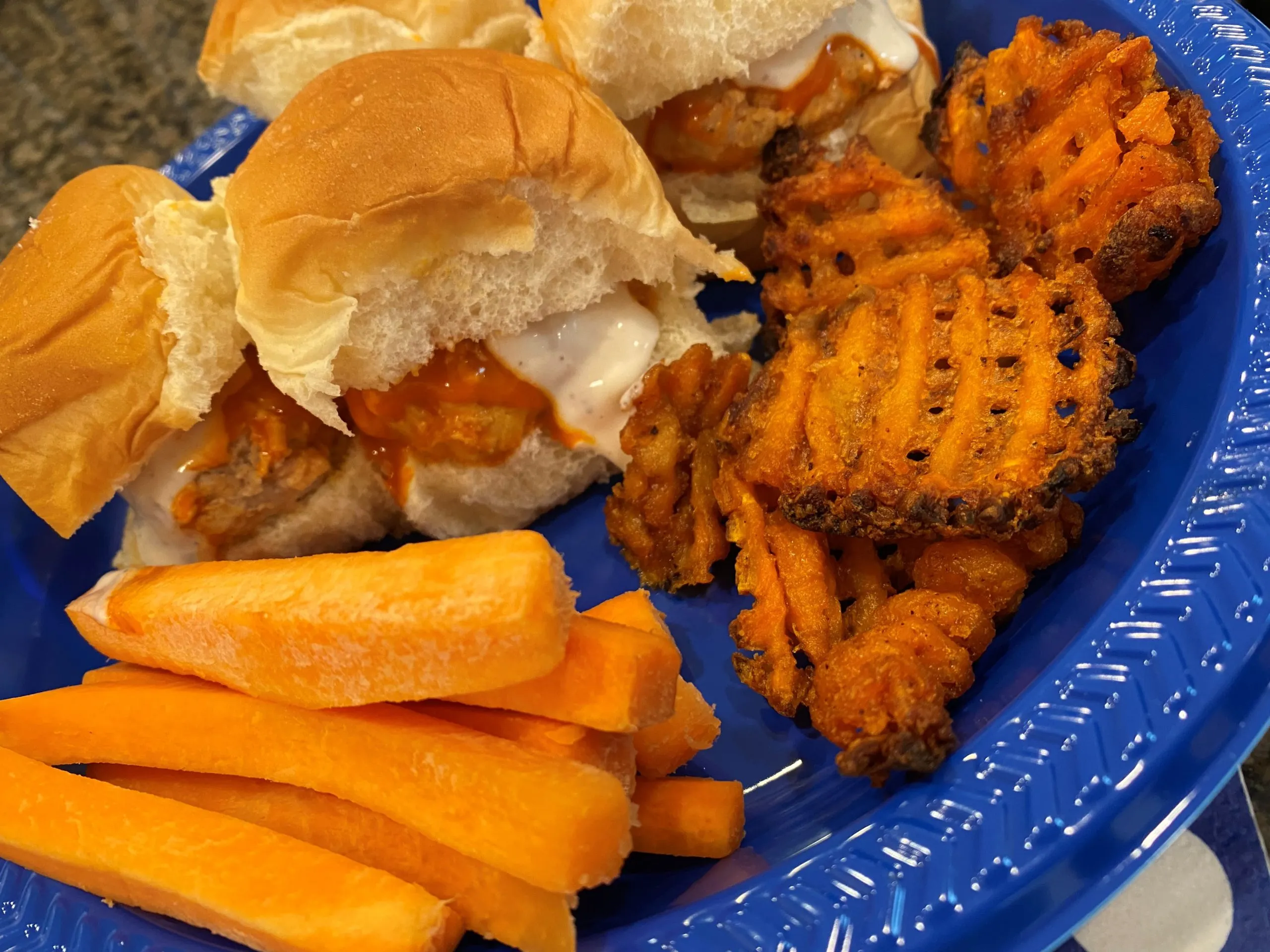 Buffalo Chicken Meatballs Sliders