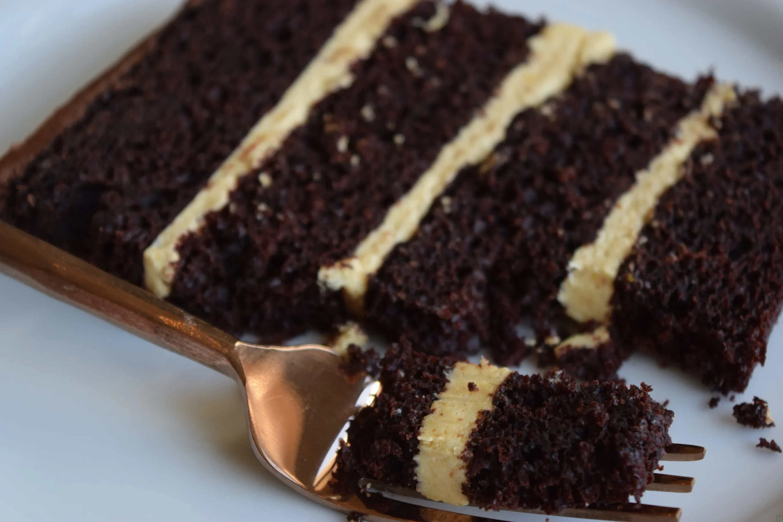 Burnt Orange Meringue Cake