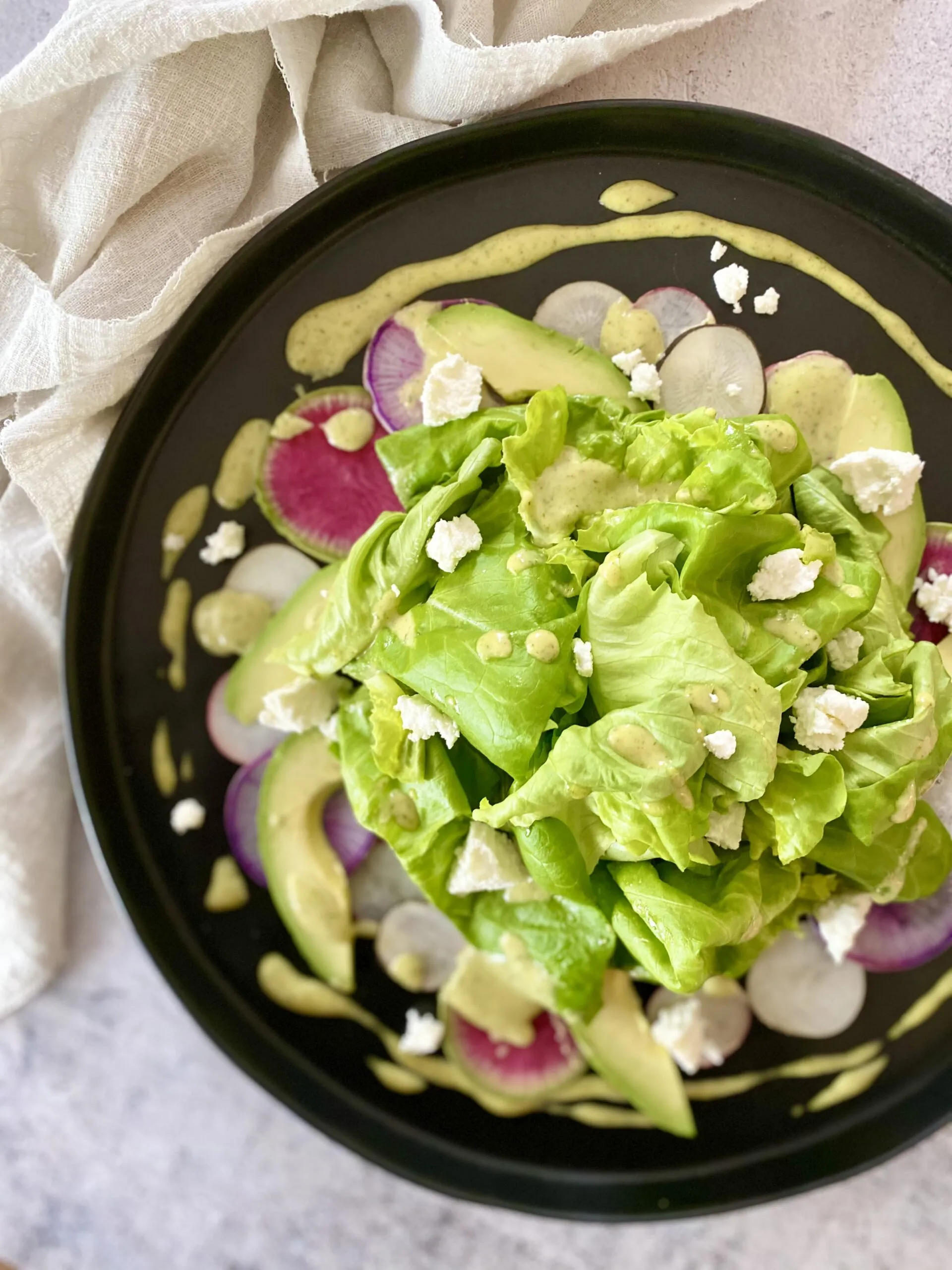 Butter Lettuce and Radish Salad with Fresh Spring Herbs