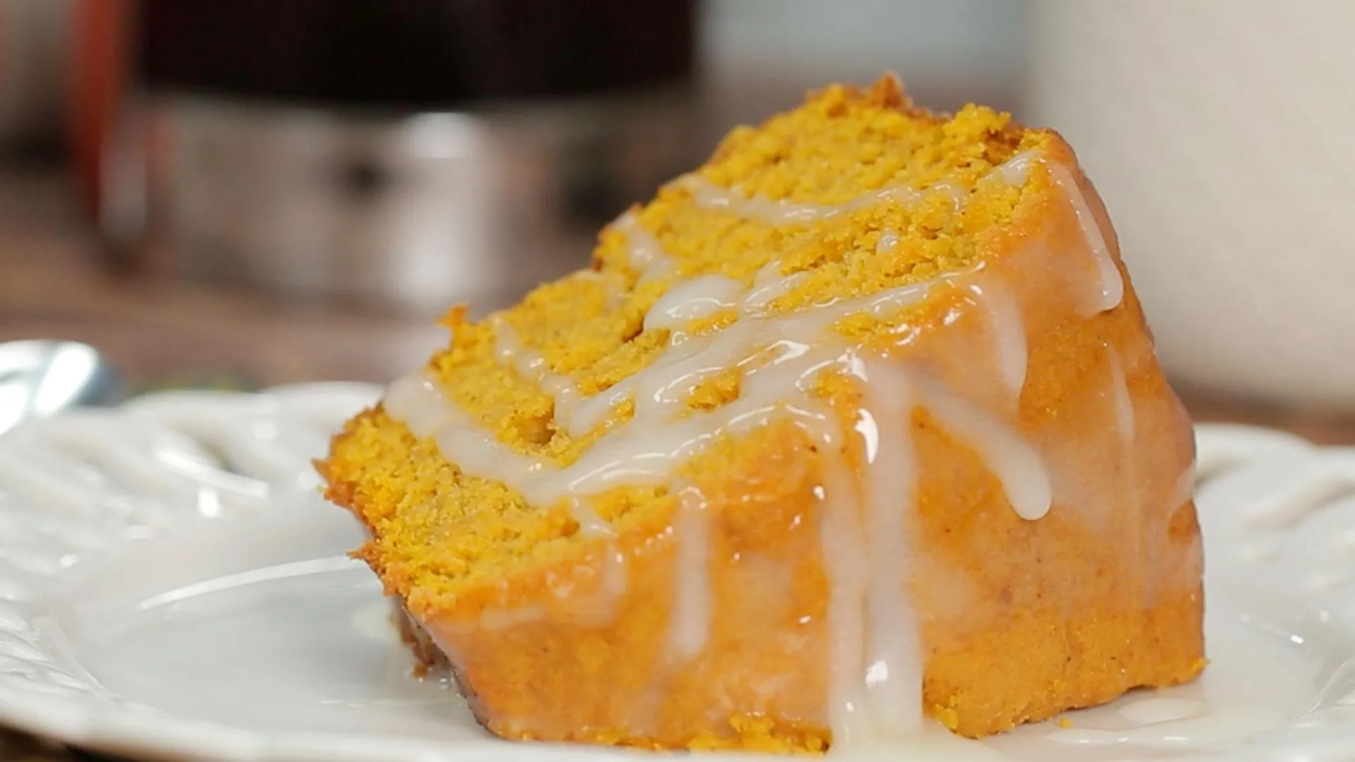 Buttermilk Glazed Pumpkin Skillet Cake