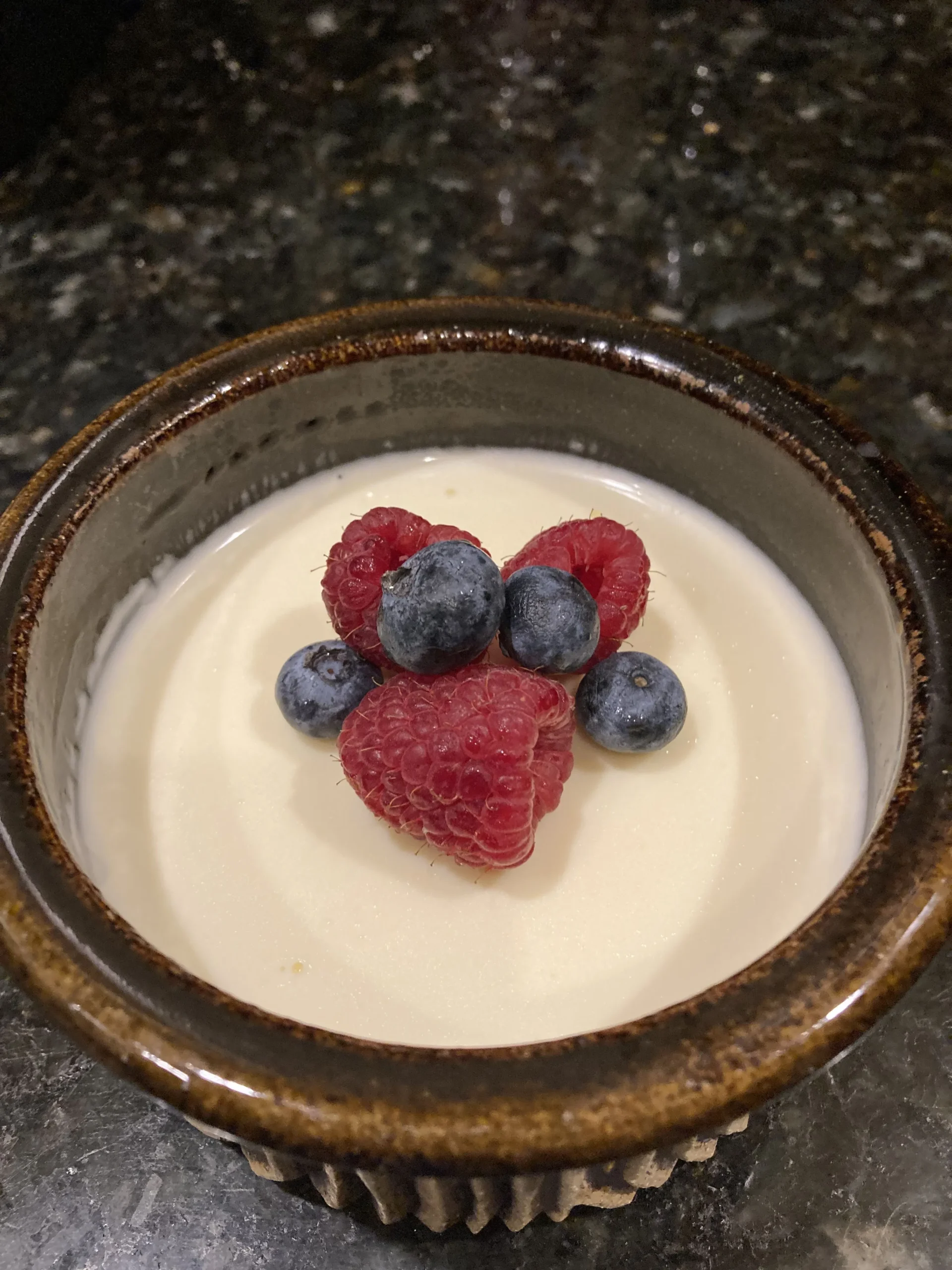 Buttermilk Pannacotta with Cinnamon Caramel Sauce