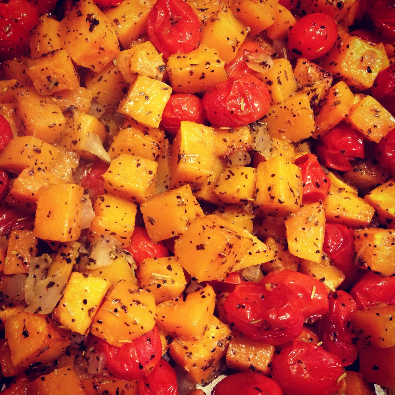 Butternut Squash Baked with Tomatoes