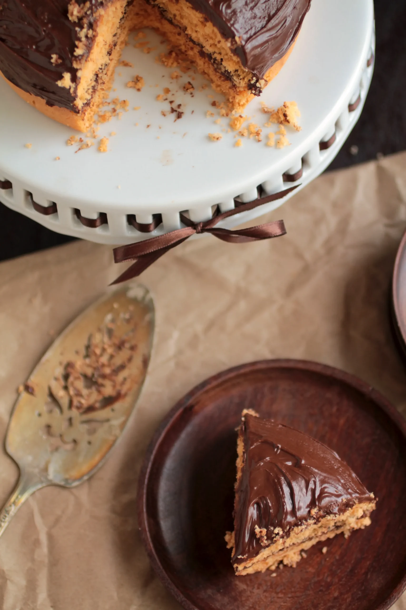Butterscotch Cake with Chocolate Butterscotch Ganache