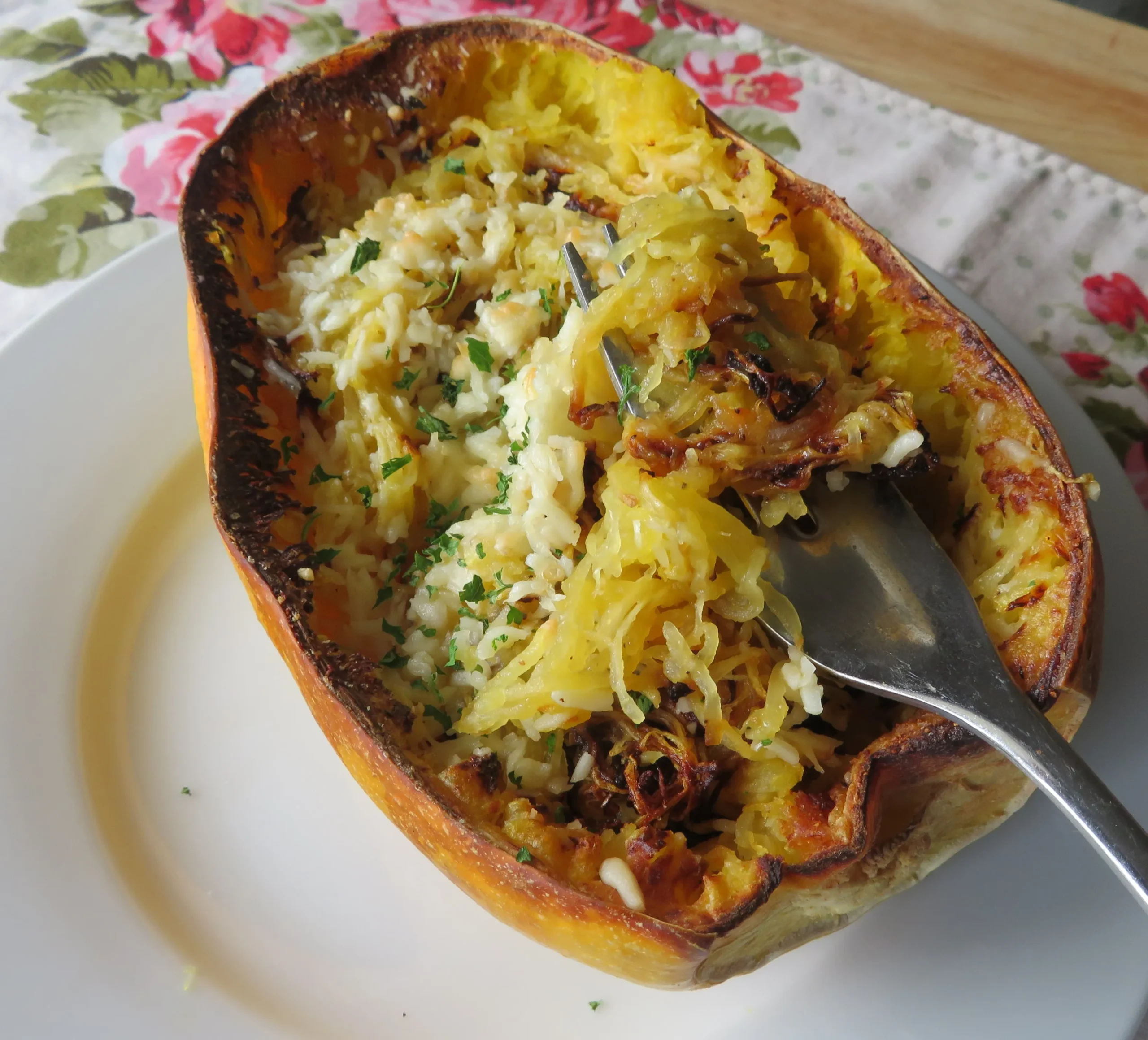 Buttery Air Fryer Spaghetti Squash