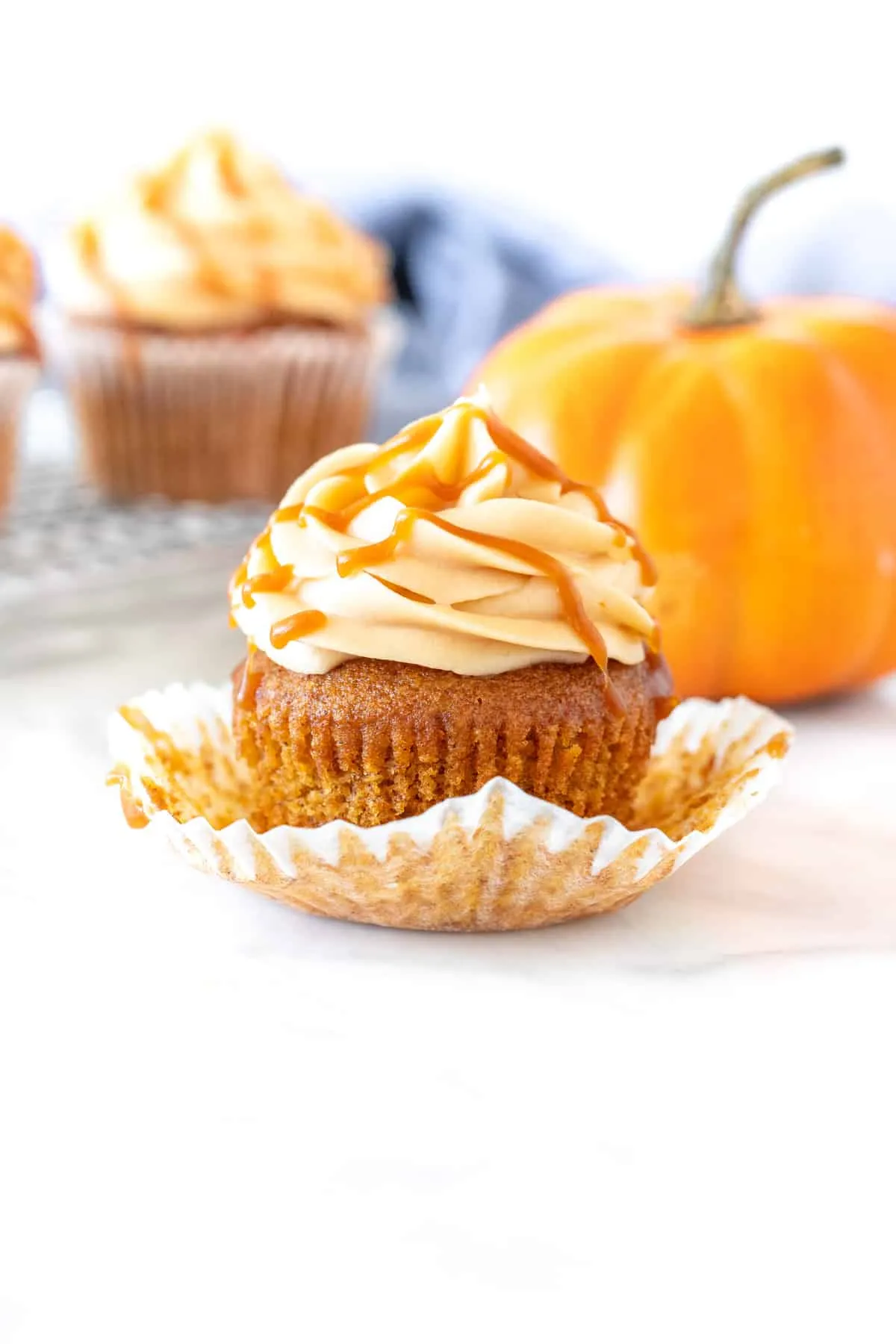 California Avocado Pumpkin Cupcakes with Avocado Caramel Buttercream