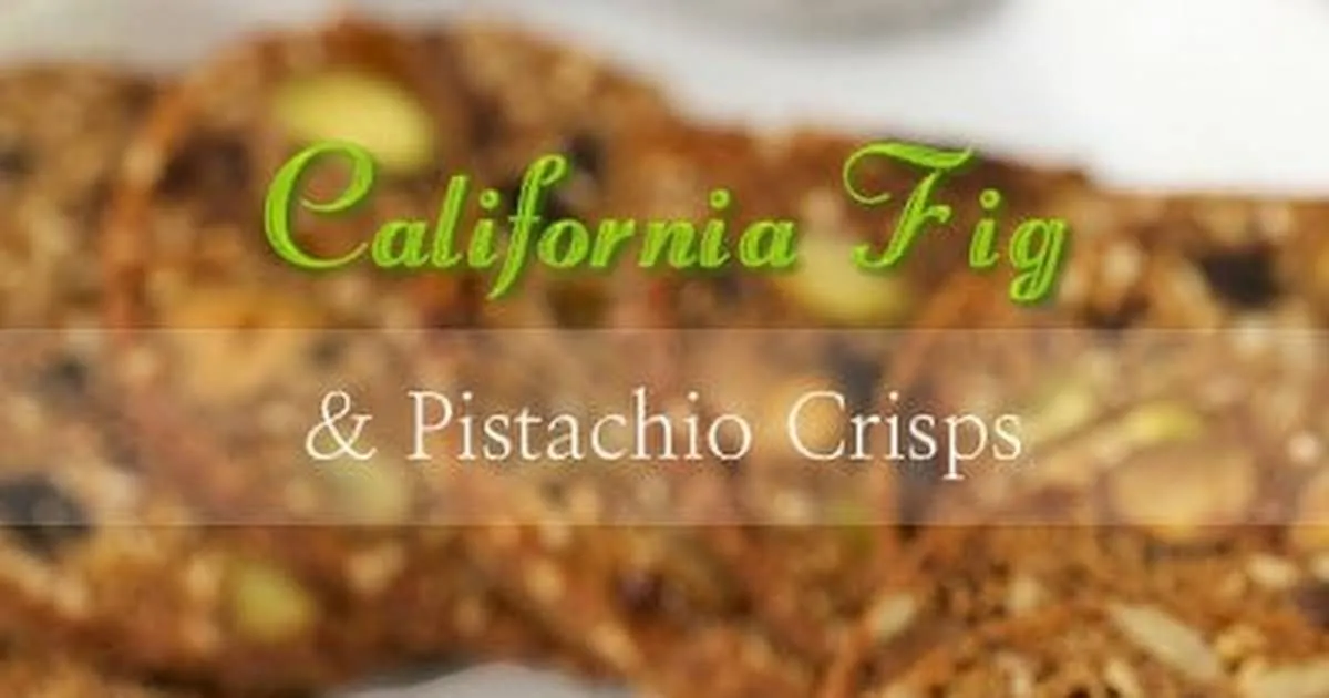California Fig and Pistachio Crisps