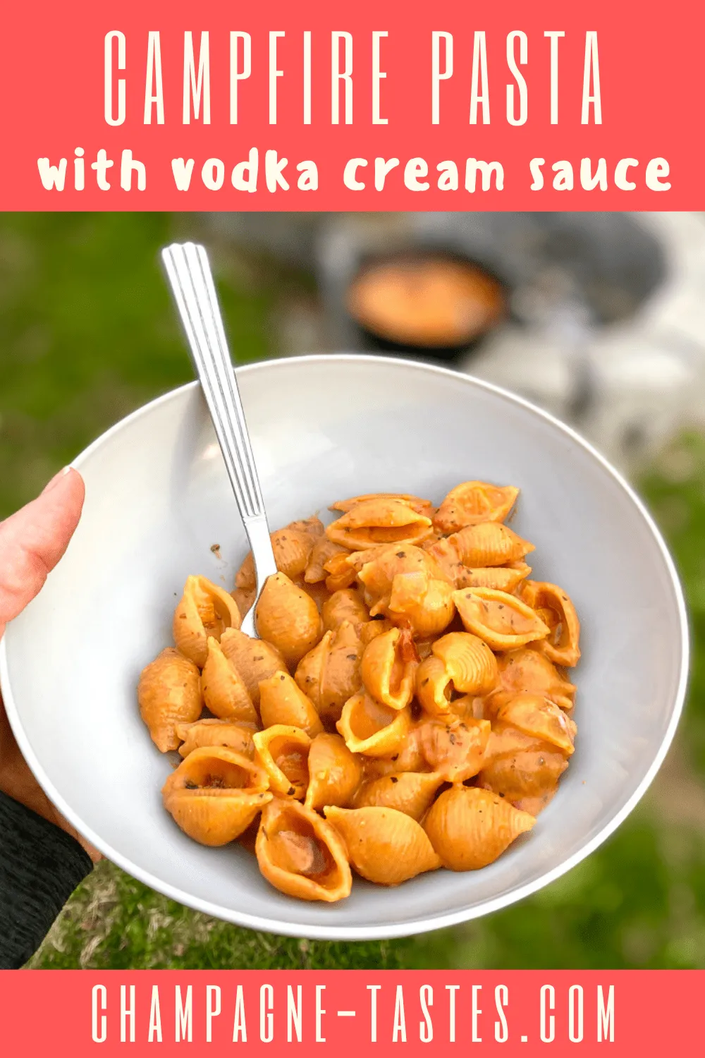 Campfire Pasta with Vodka Cream Sauce