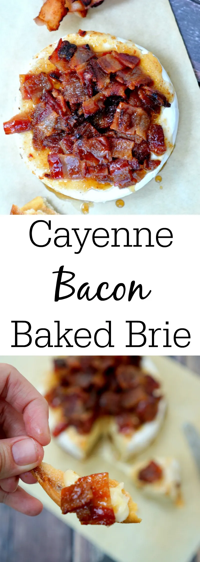 Candied Bacon Baked Brie