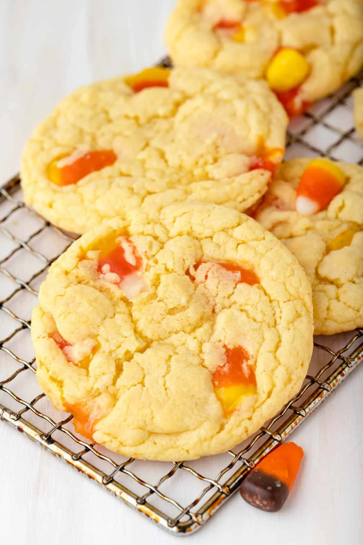 Candy Corn Crunch Cookies