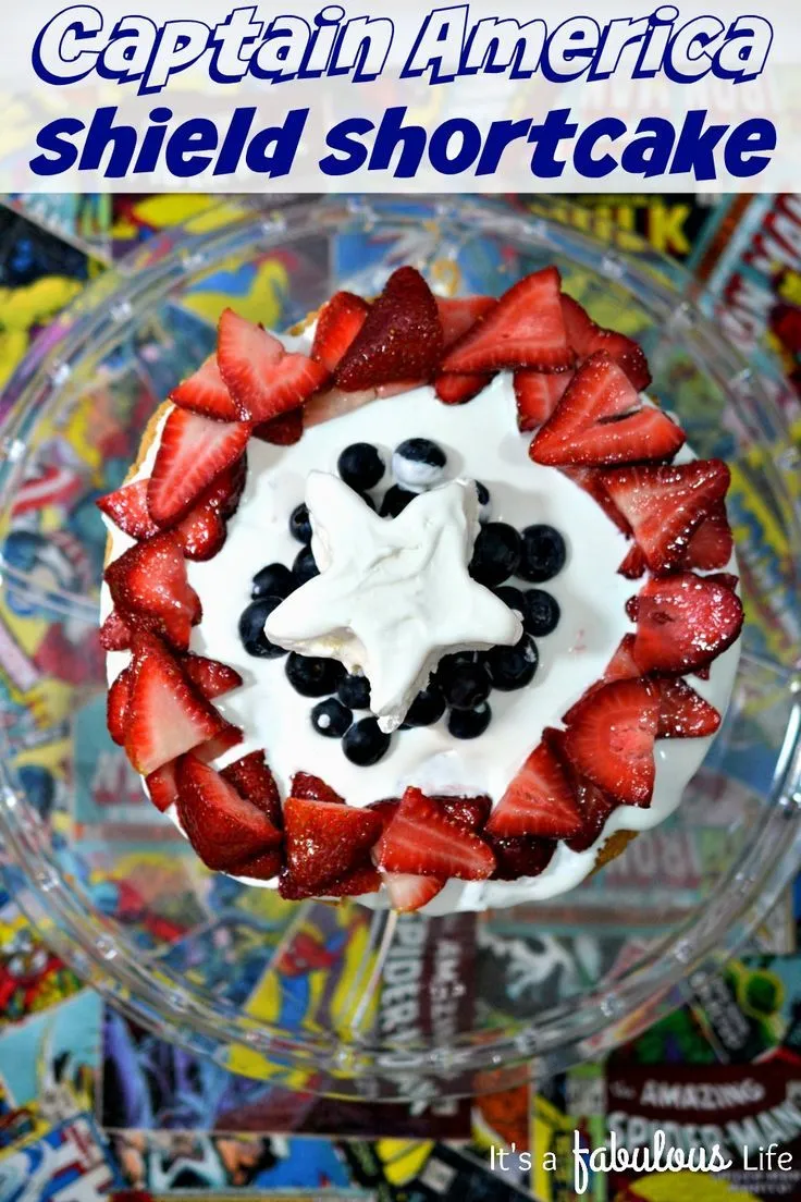 Captain America's Sweet Shield Shortcakes