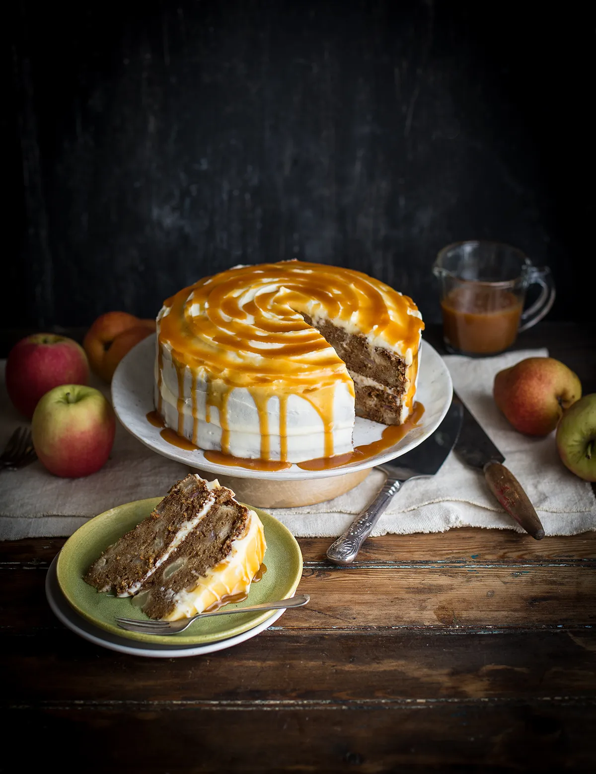 Caramel Apple Pear Cake