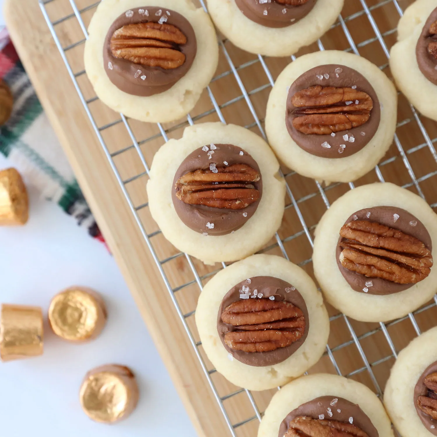 Caramel Apple Pie Shortbread Cookies