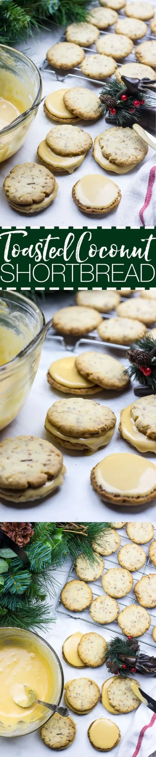 Caramel Coconut Shortbread Cookies