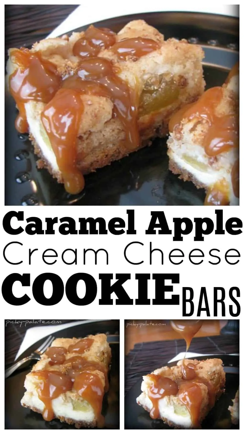 Caramel Cream Cheese Cookie Bars