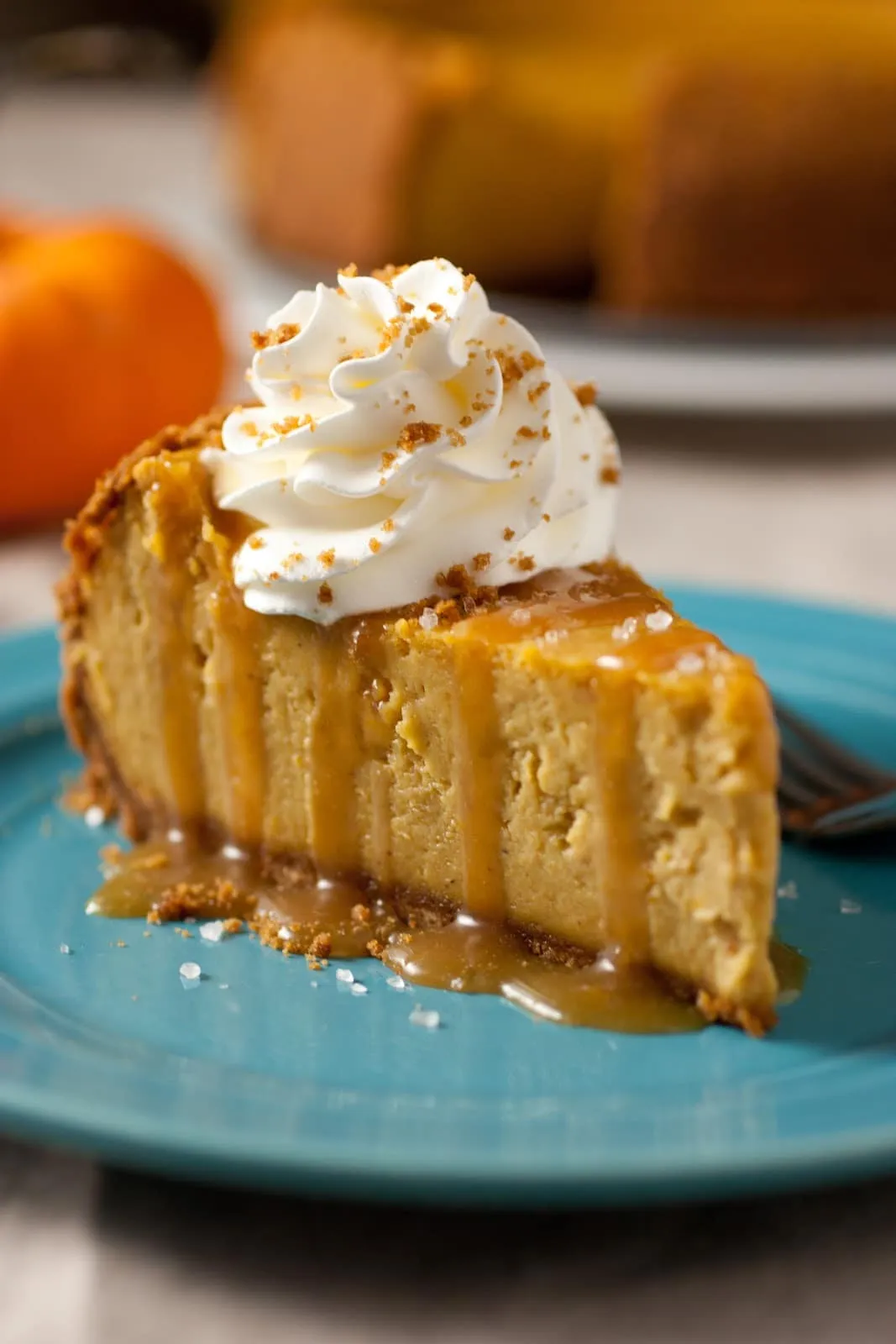 Caramel Topped Pumpkin Cheesecake Progressive Eats