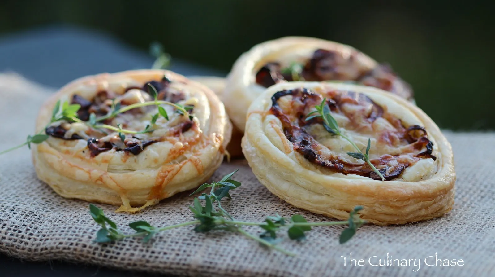 Caramelized Onion Mushroom Gruyere Tartlets