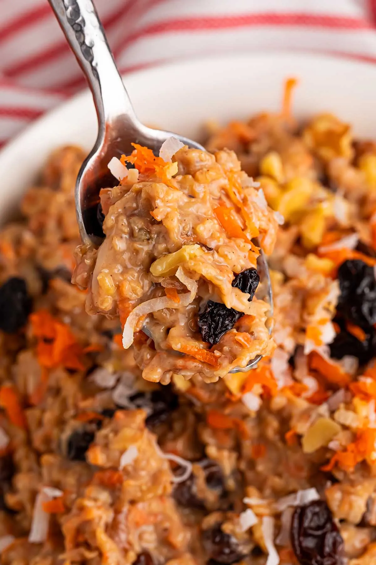 Carrot Cake Slow Cooker Oatmeal