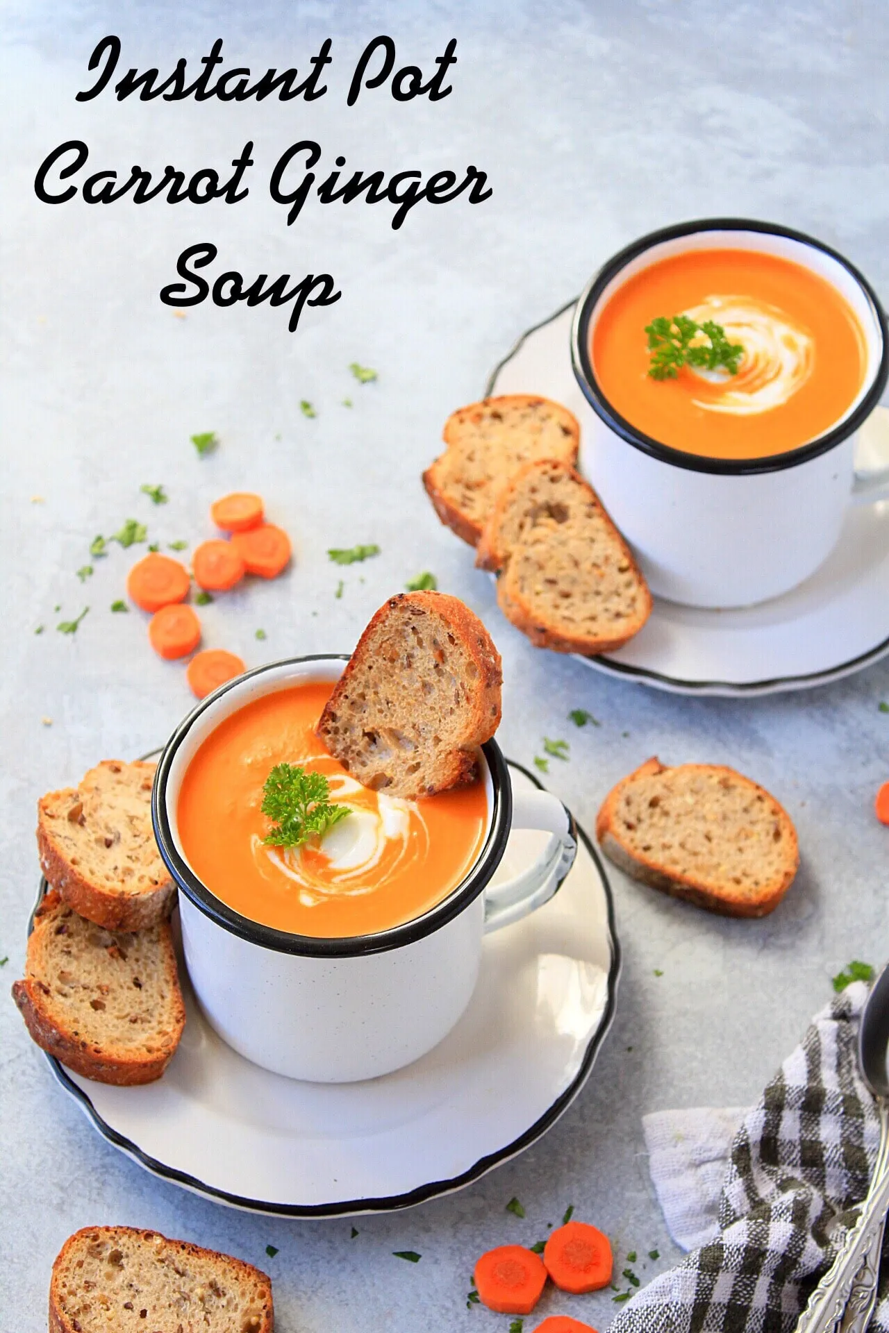 Carrot Ginger Soup Vegan Instant Pot