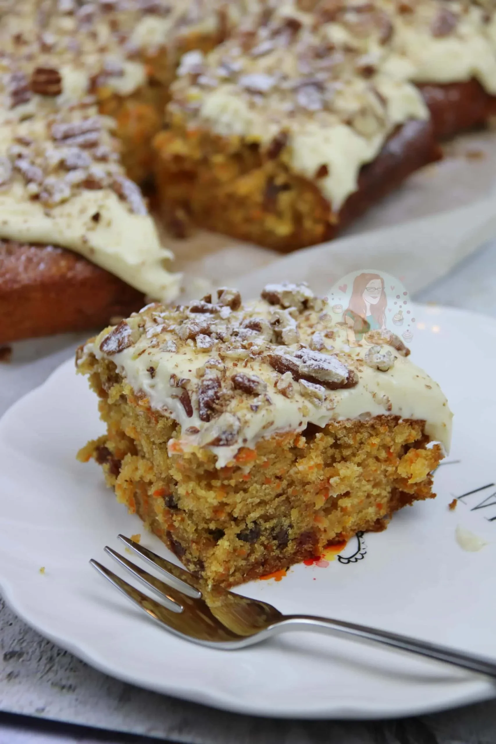Carrot and Pistachio Traybake