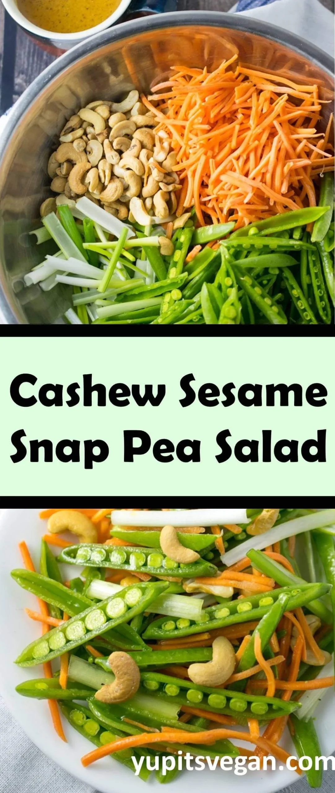 Cashew Sesame Snap Pea Salad