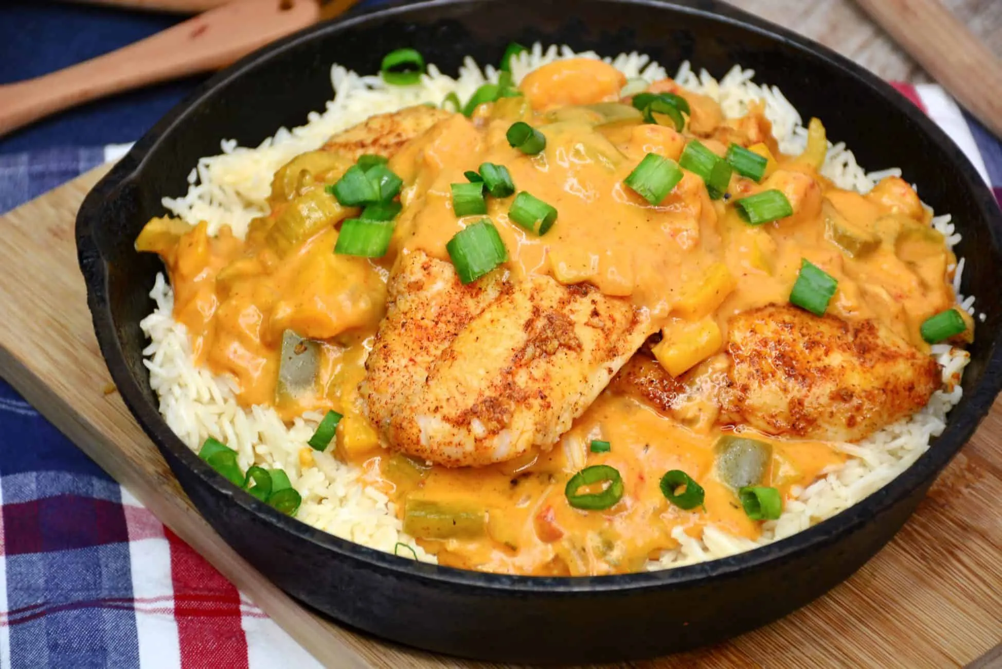 Catfish Mulates Crawfish Etouffee