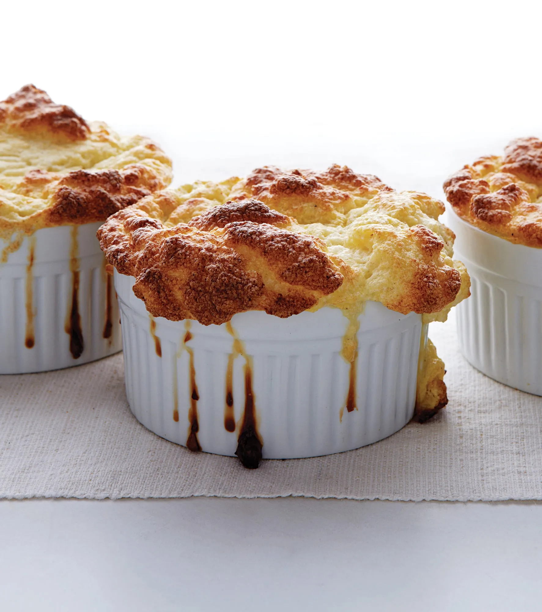 Cauliflower Goat Cheese Soufflé