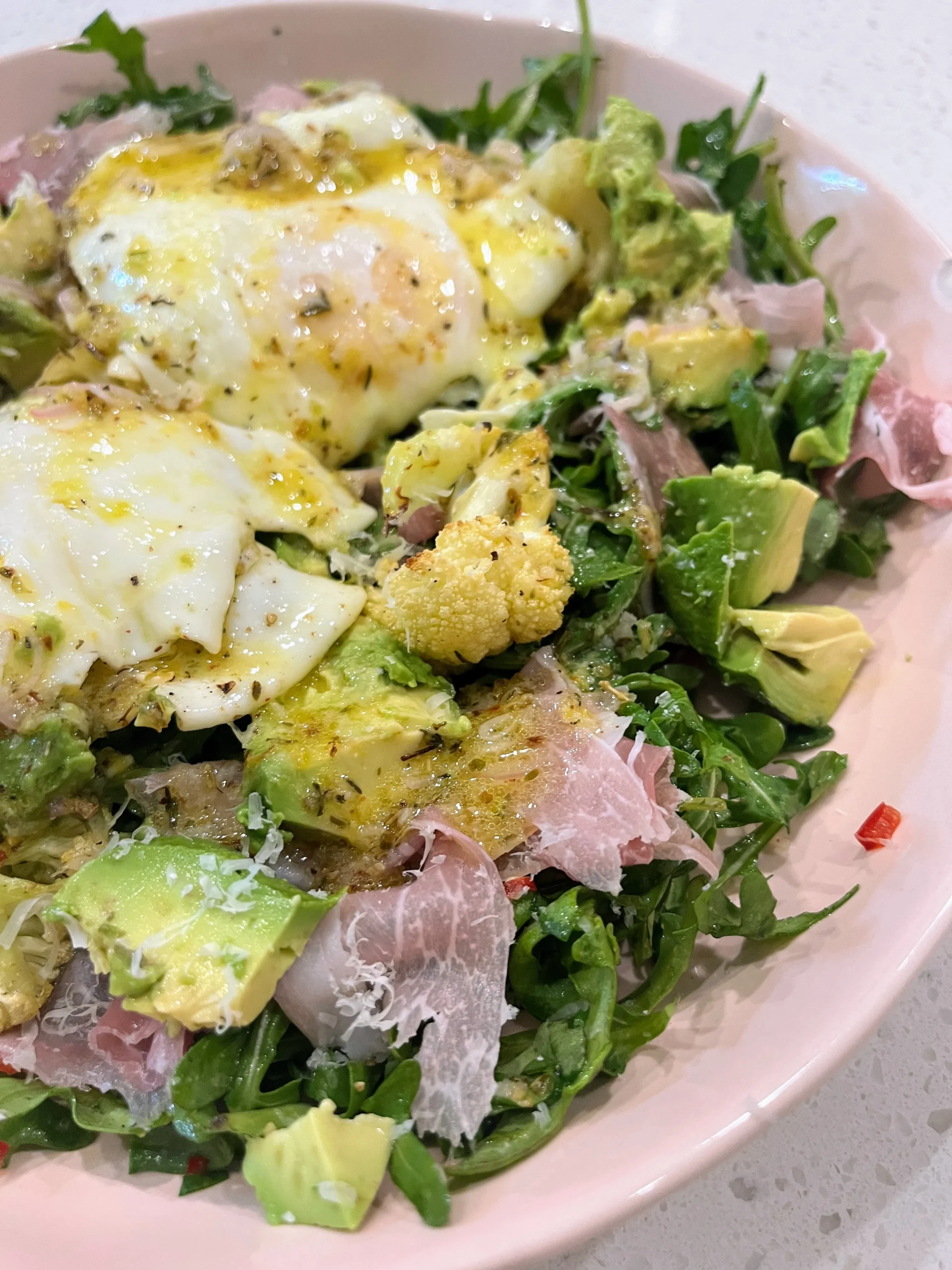 Cauliflower and Prosciutto Salad