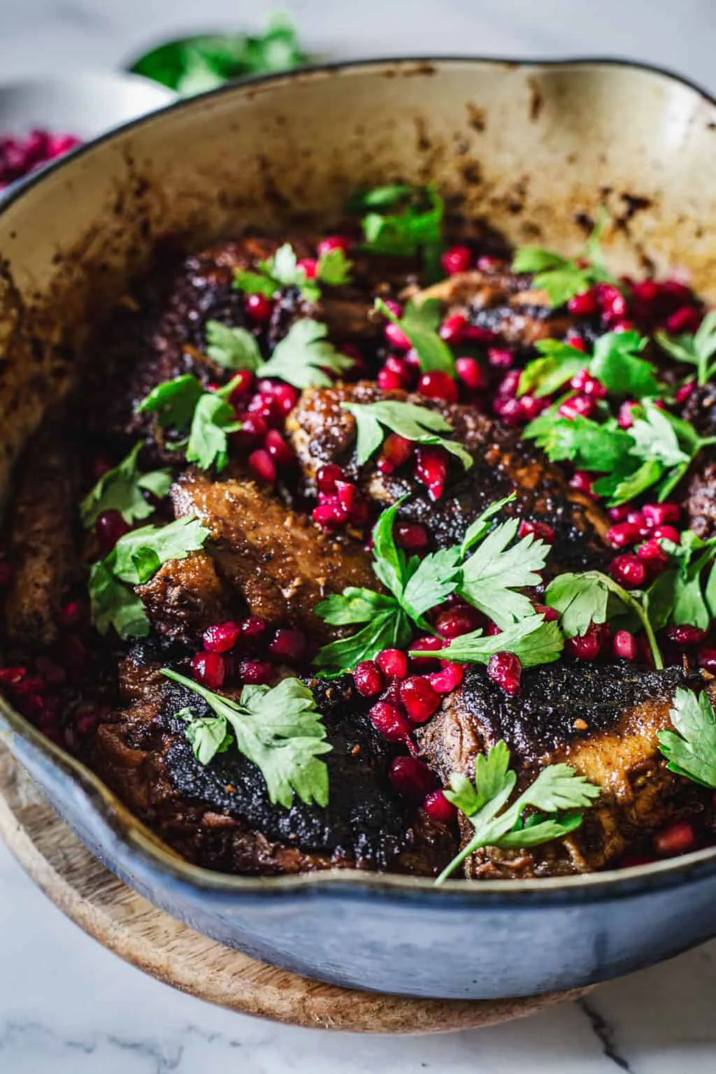 Celebrating Walnuts This Week: Walnut and Pomegranate Chicken