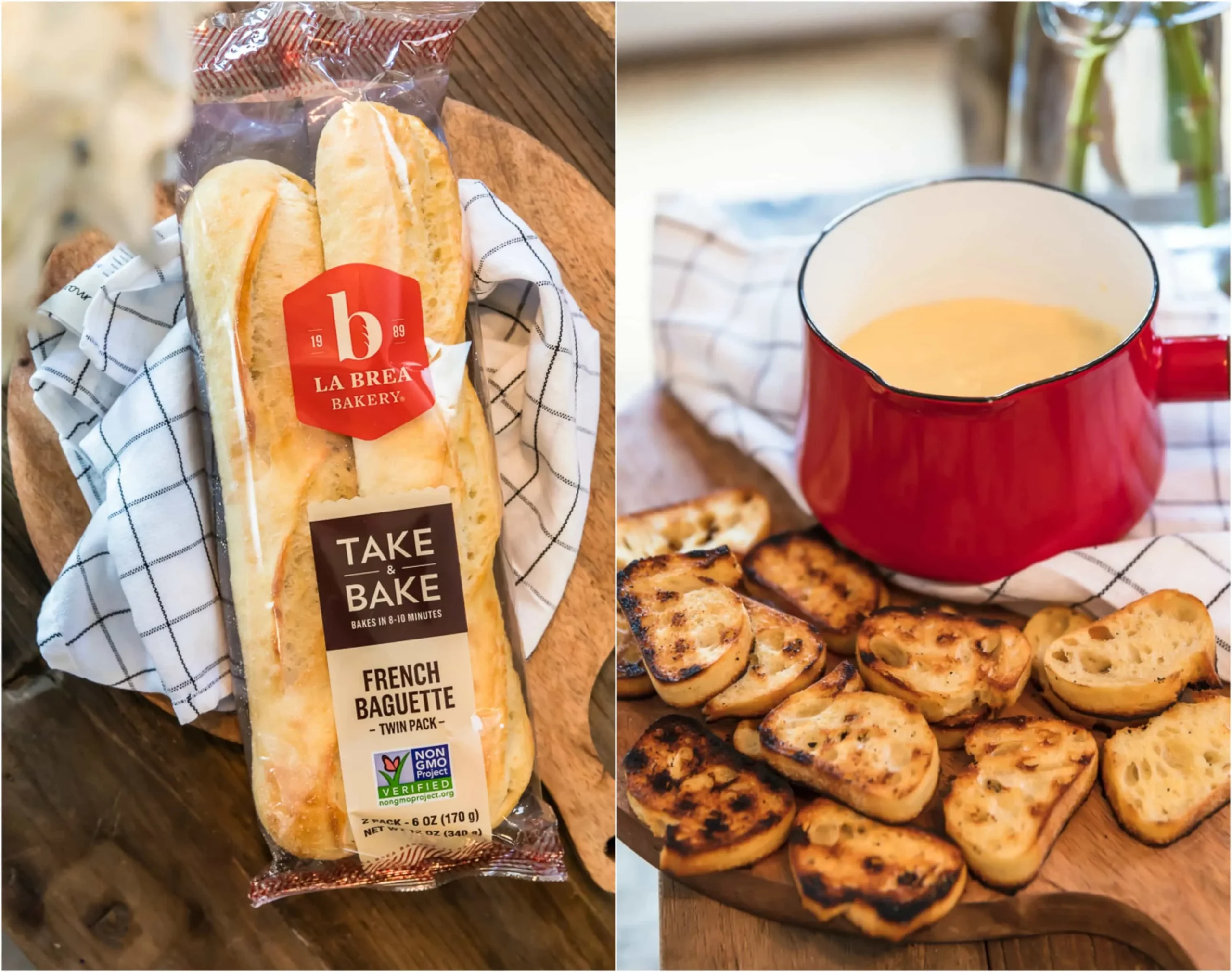 Cheese Fondue with French Bread