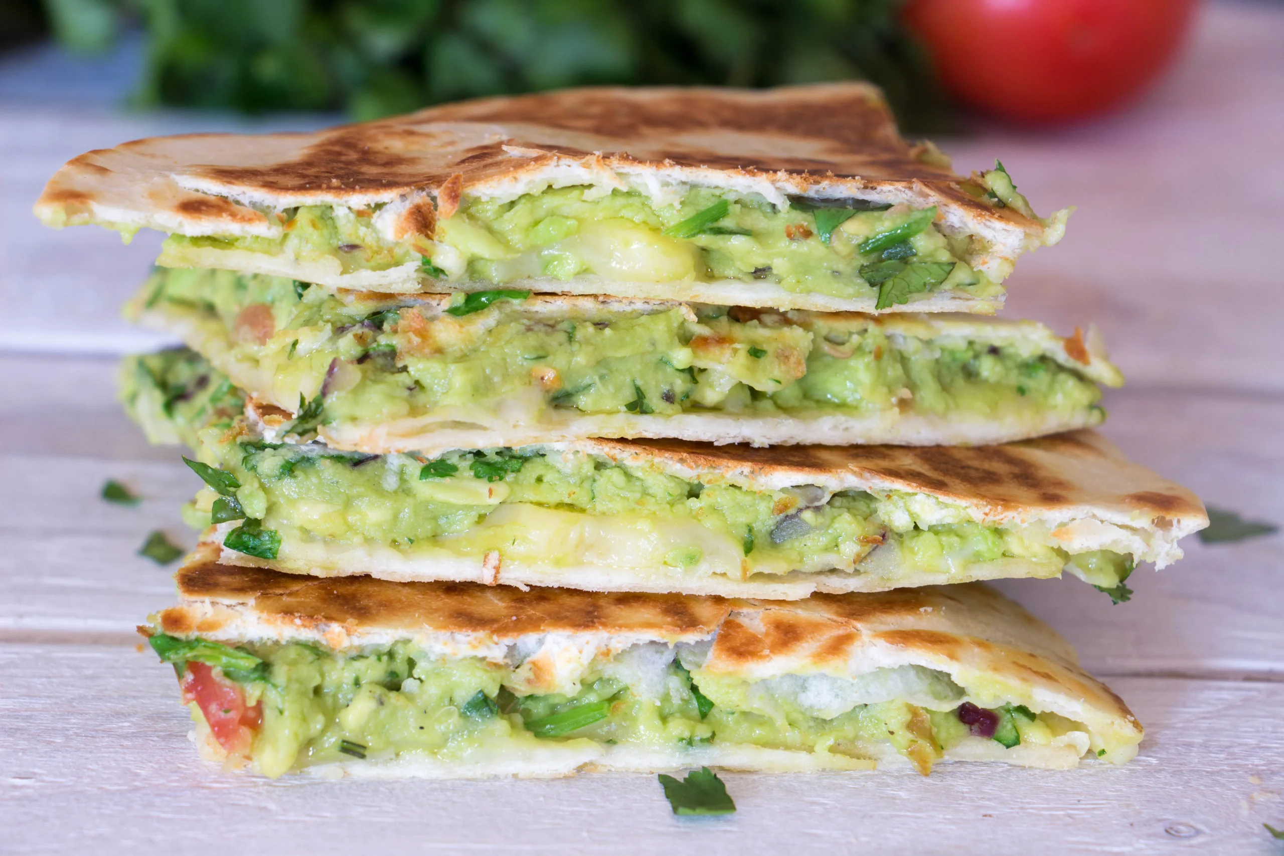 Cheese Quesadillas with Guacamole