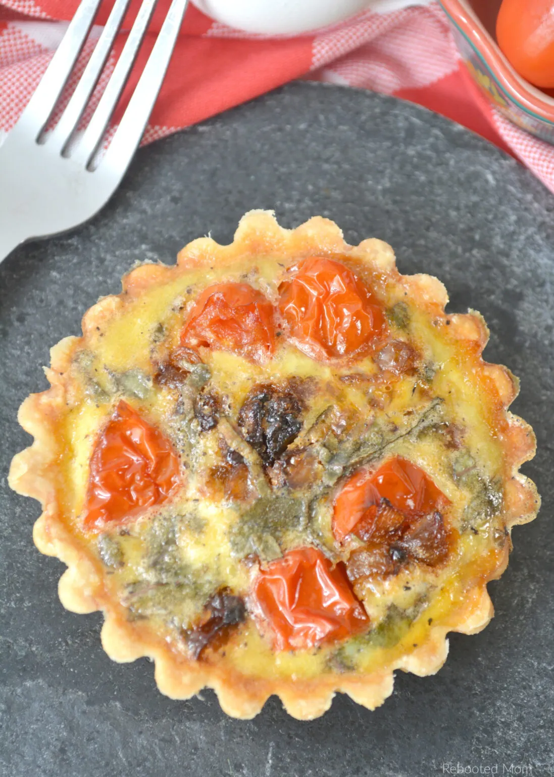 Cheese Tomato Tarts (Not Quiche)