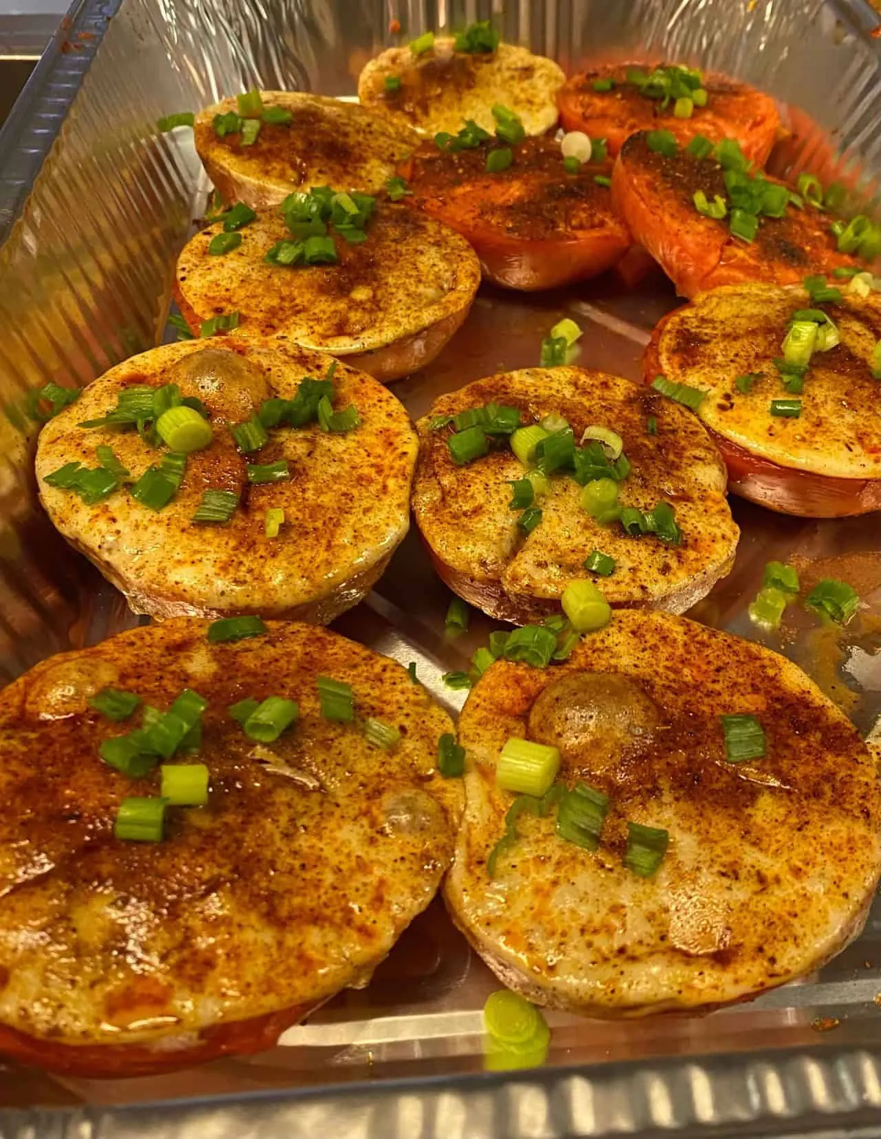 Cheese Topped Grilled Tomatoes