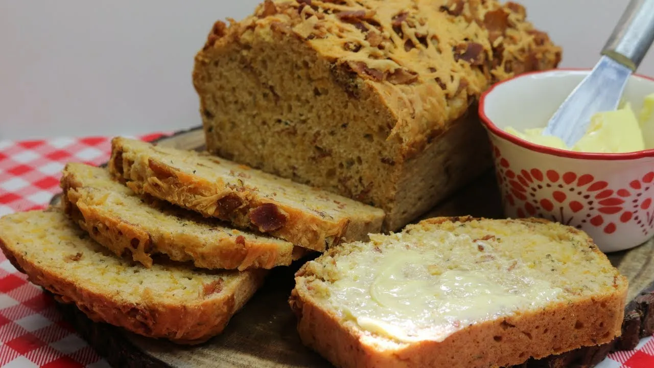 Cheesy Beer Batter Bread