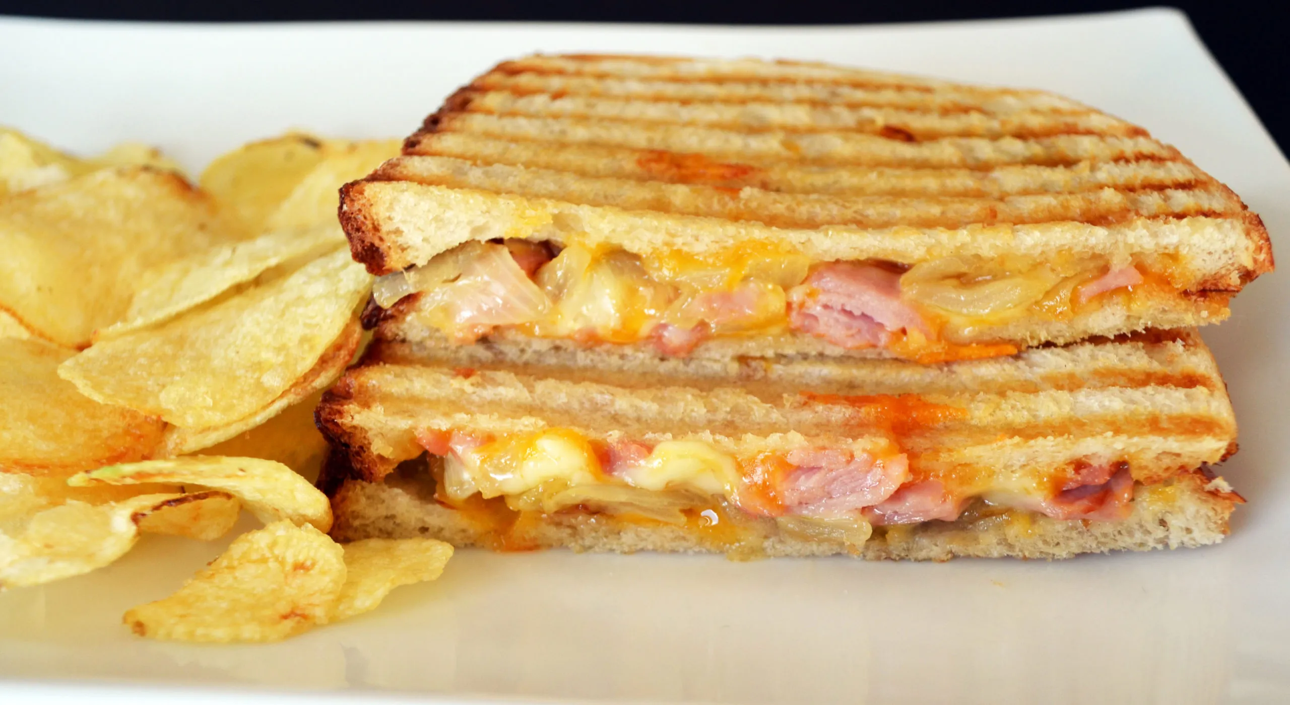 Cheesy Caramelized Onion Panini