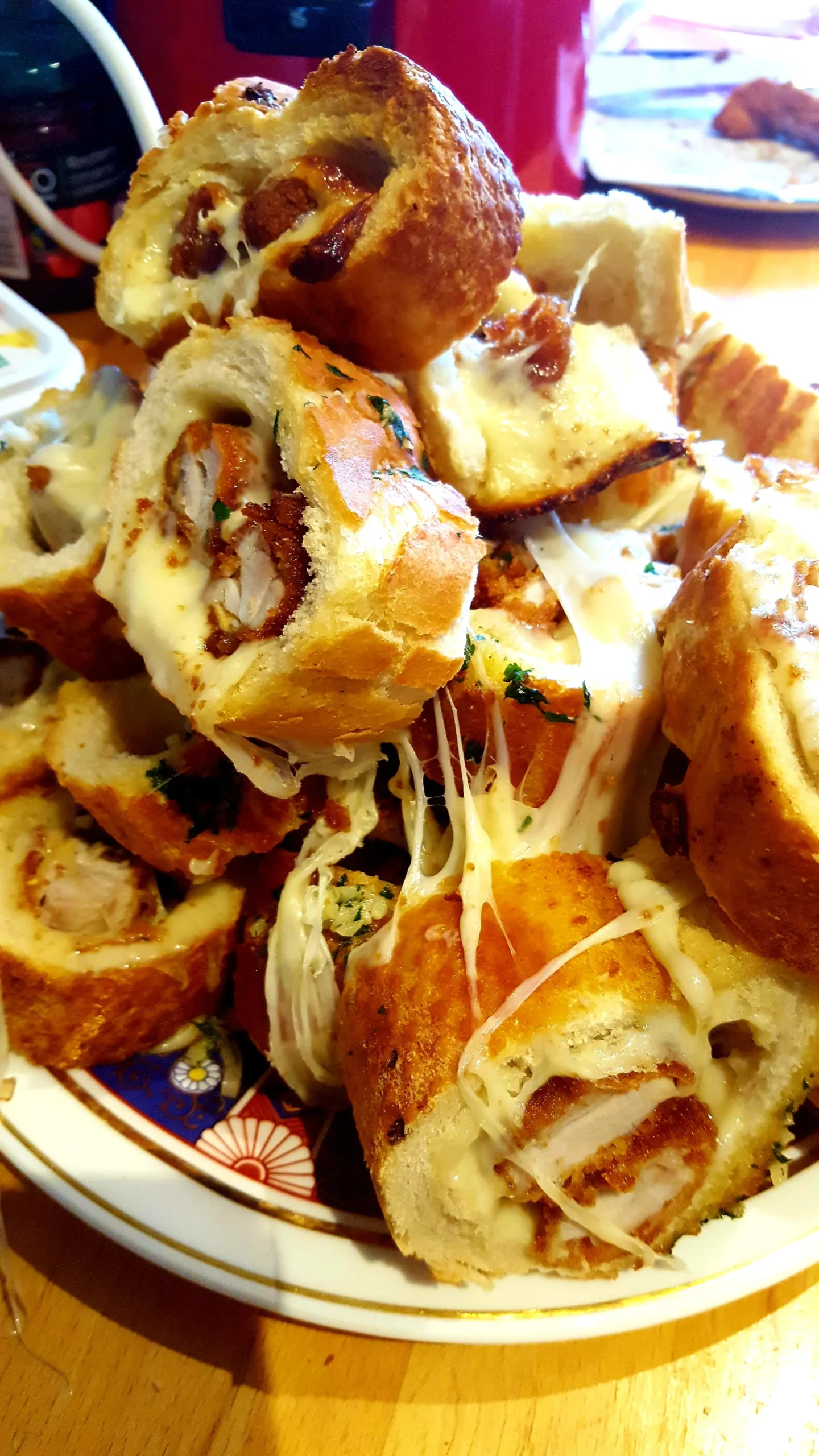 Cheesy Chicken Stuffed Bread