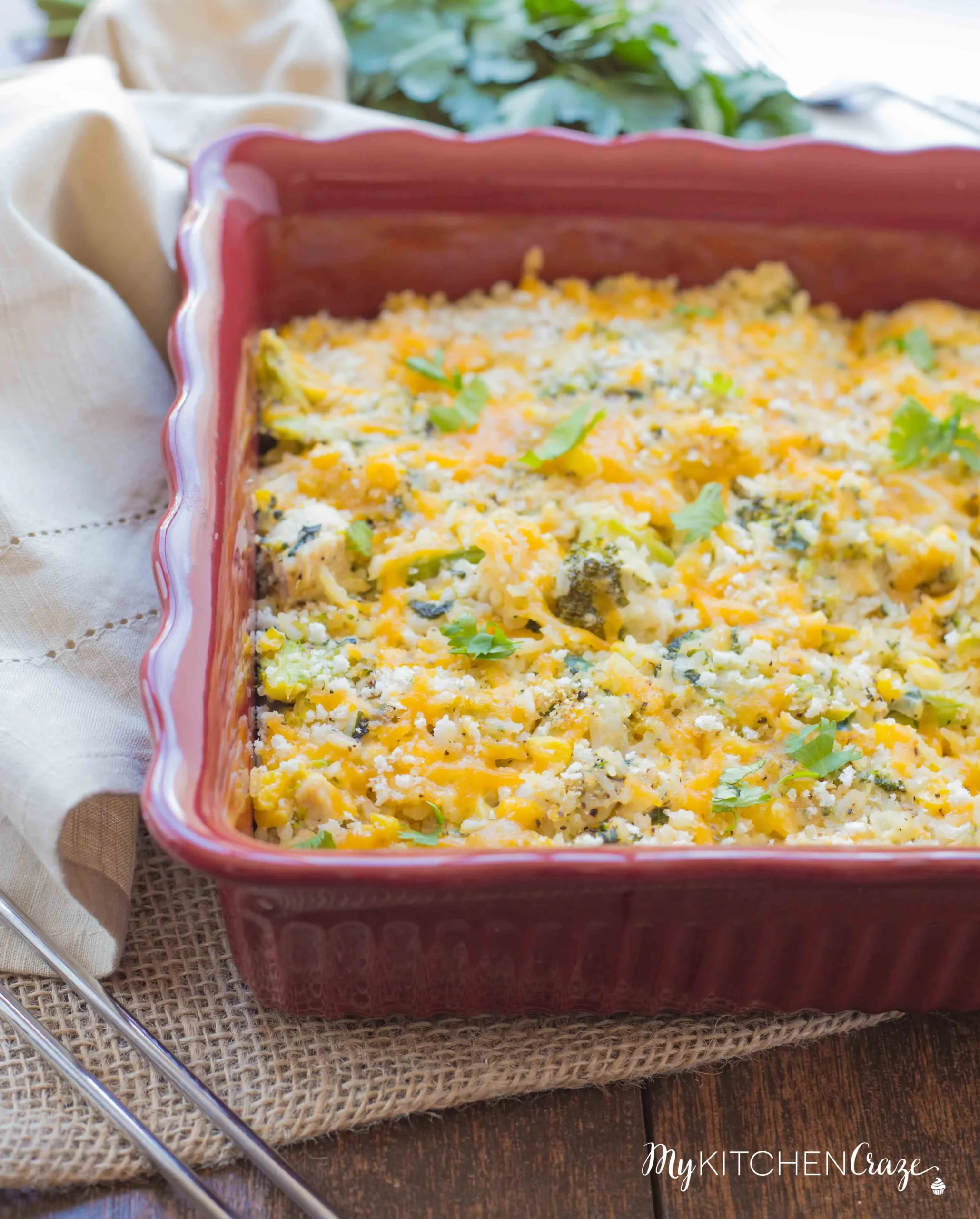Cheesy Chicken Vegetable Casserole