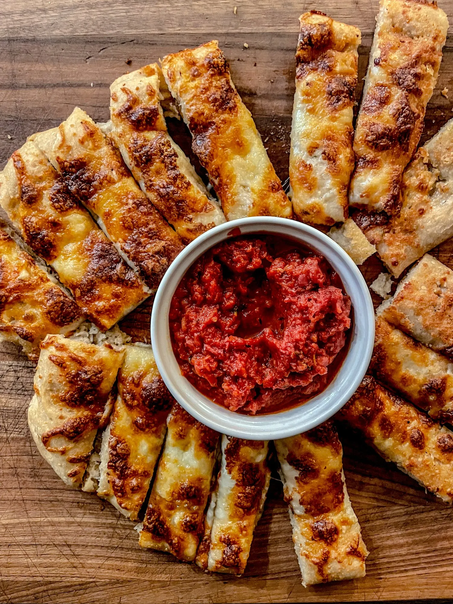 Cheesy Garlic Soup Dippers
