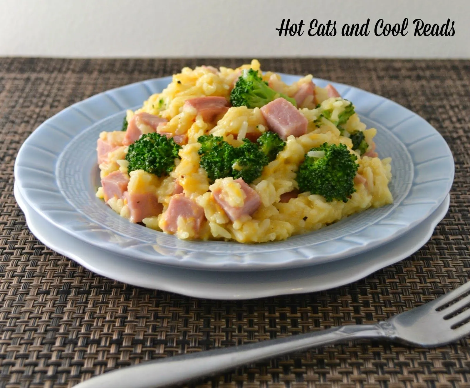 Cheesy Ham and Broccoli Rice Skillet