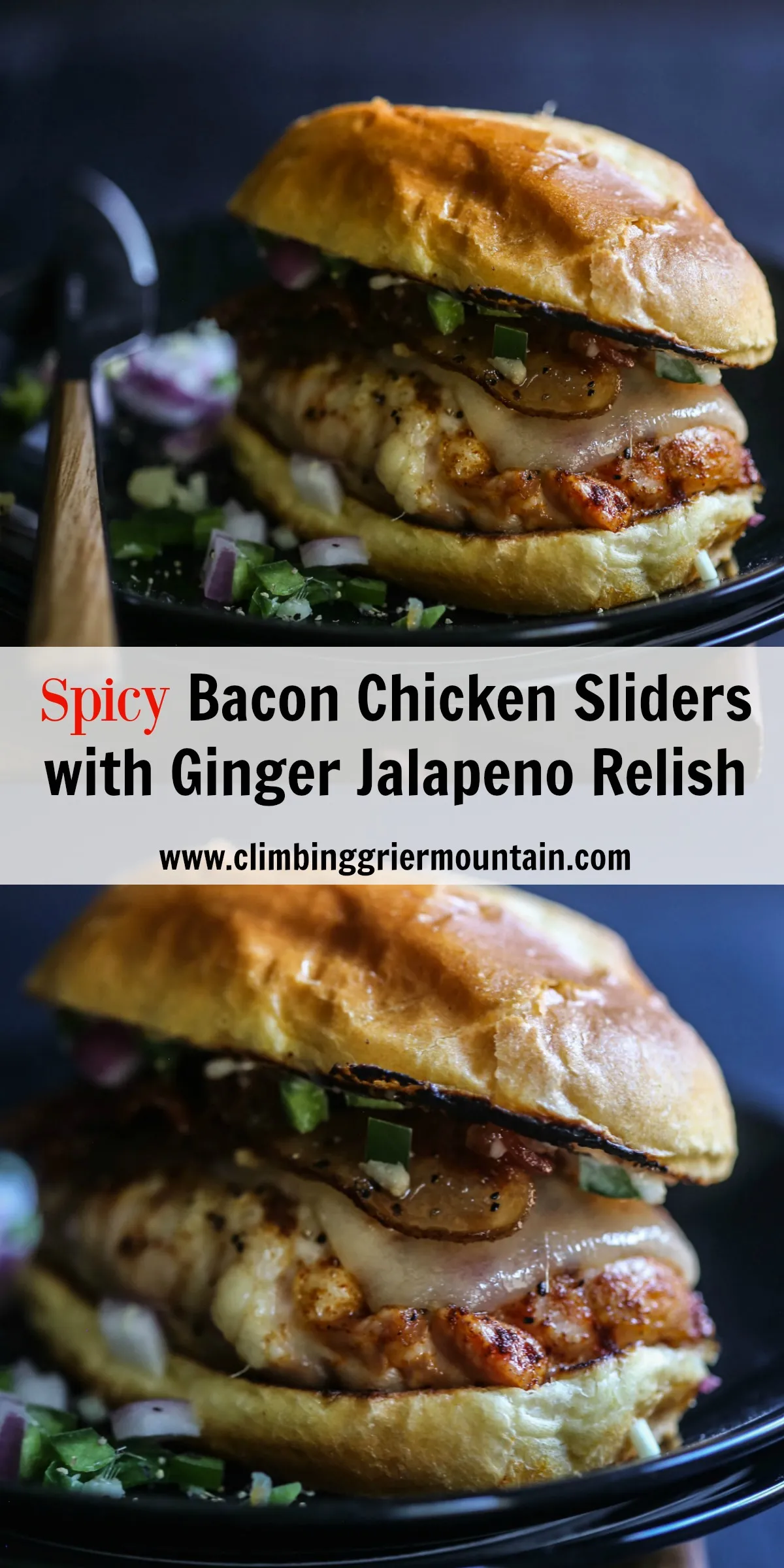 Cheesy Jalapeno Bacon Chicken Sliders