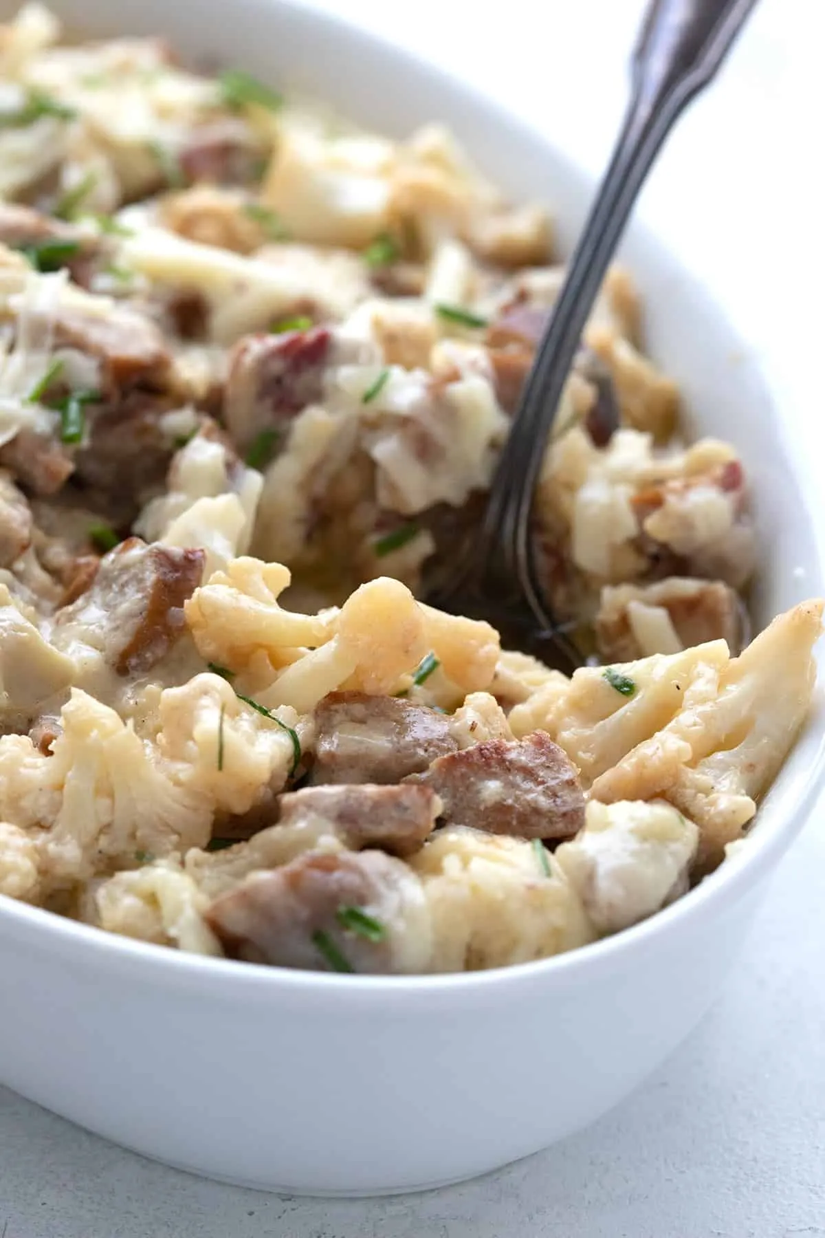 Cheesy Smoked Sausage Casserole