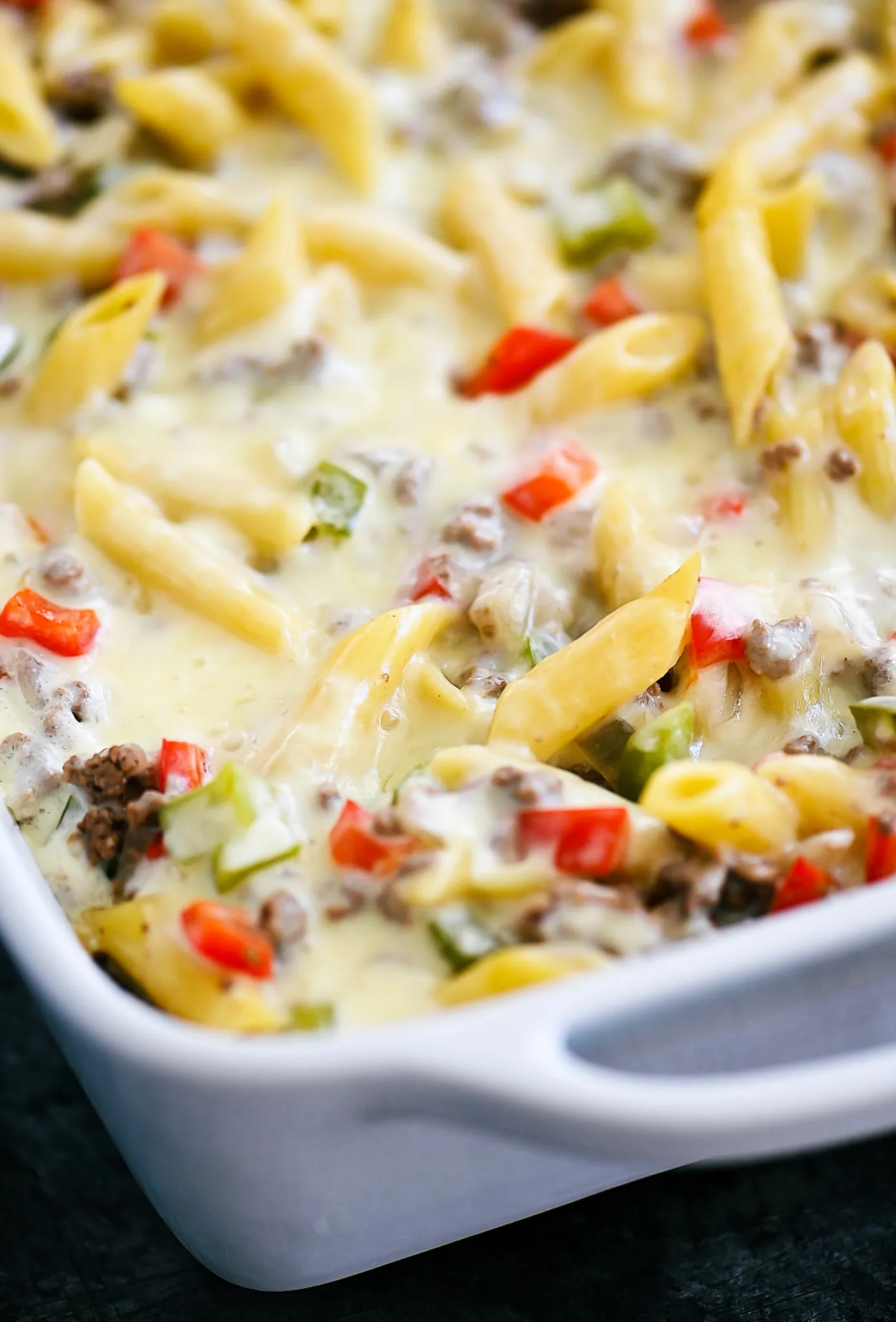 Cheesy Steak Pasta Casserole